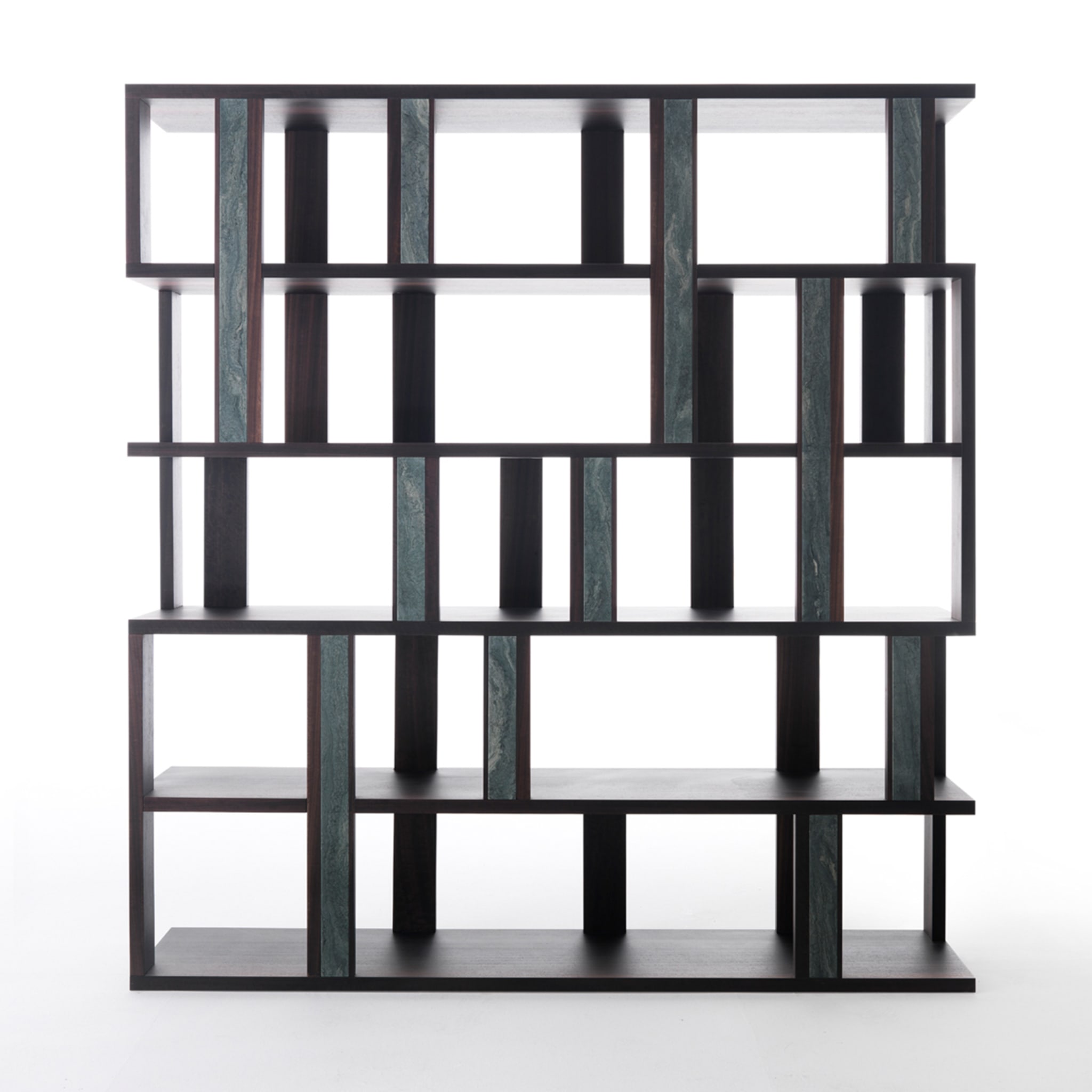 Tetris Wood and Marble Bookcase by Matteo Nunziati - Alternative view 4