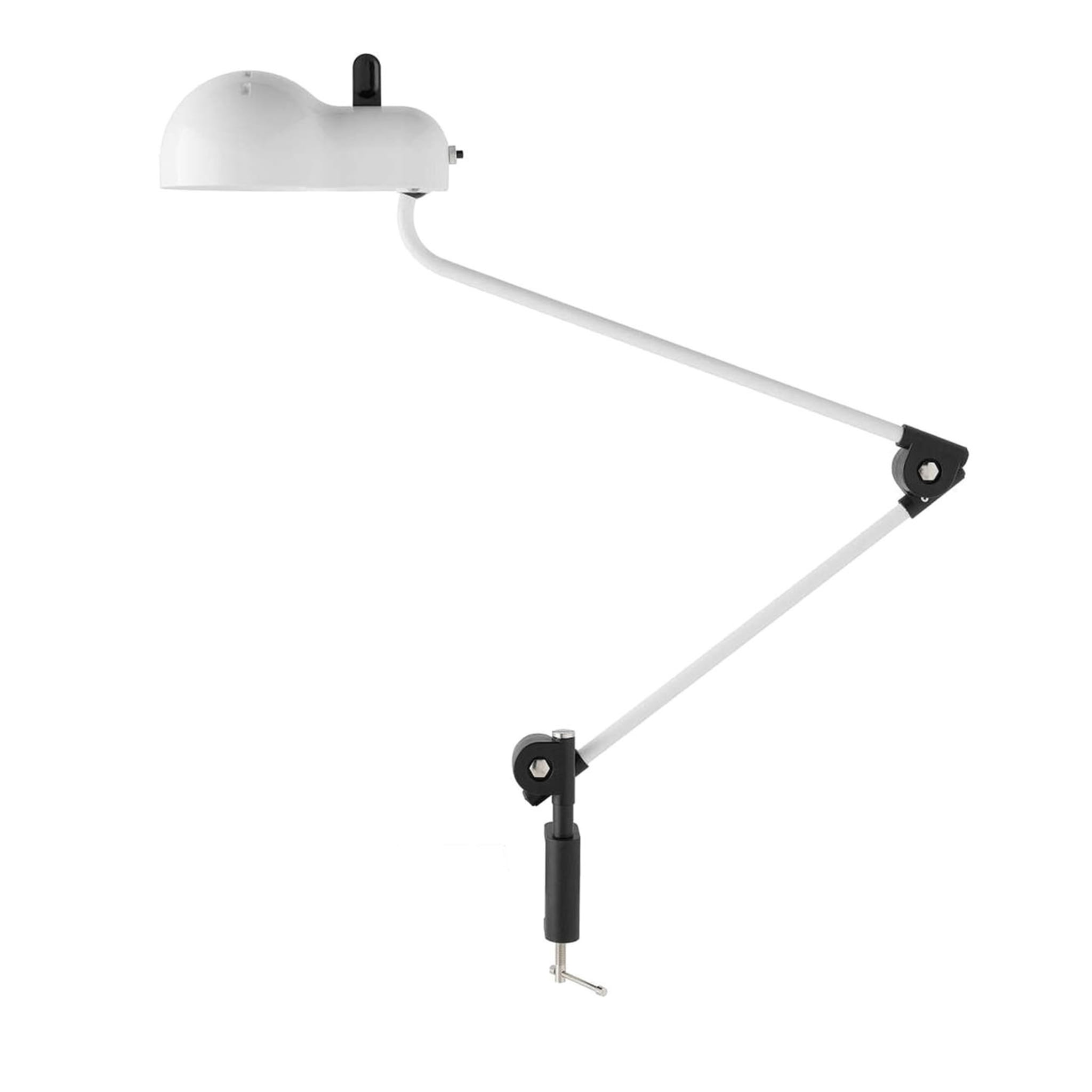 Topo White Table Lamp With Screw Clamp - Main view