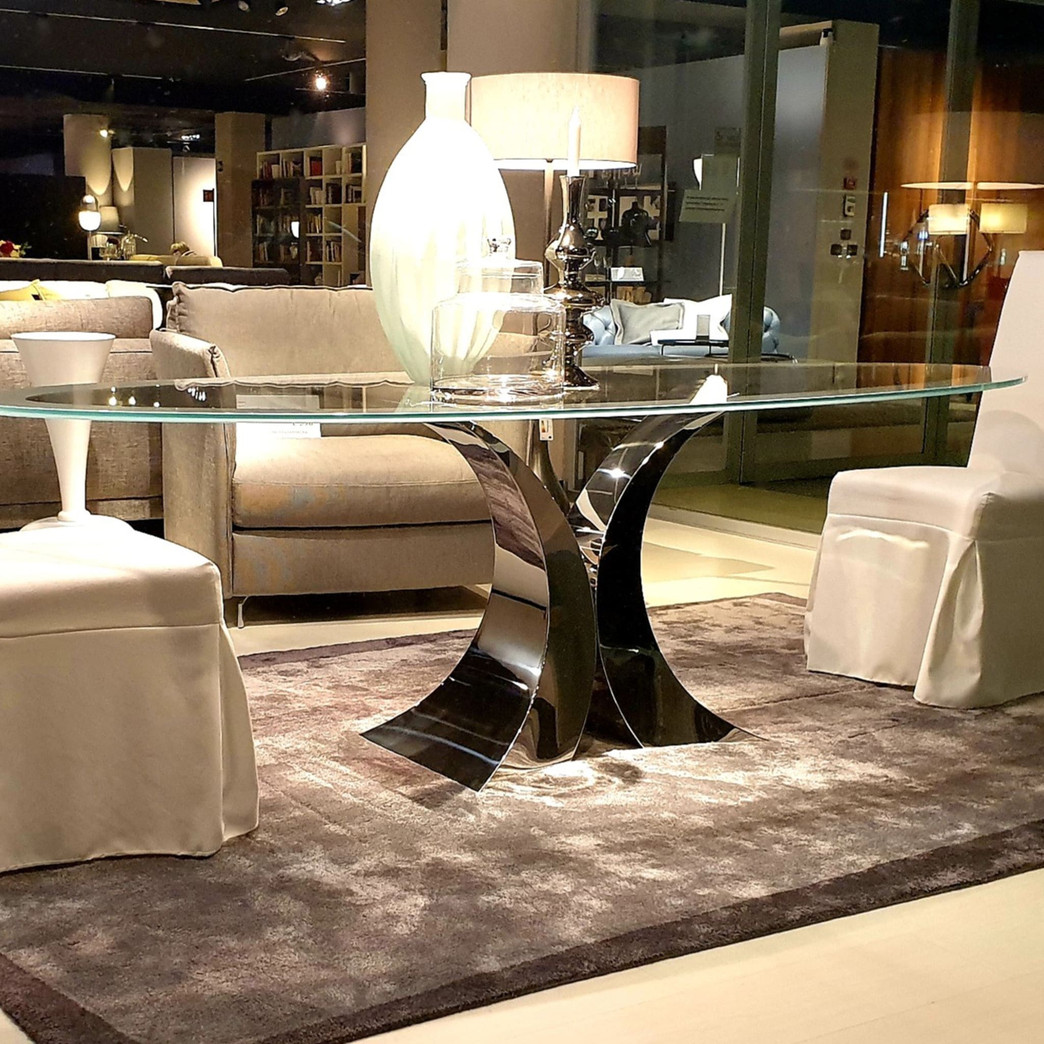 Xena Silver Dining Table - Alternative view 4
