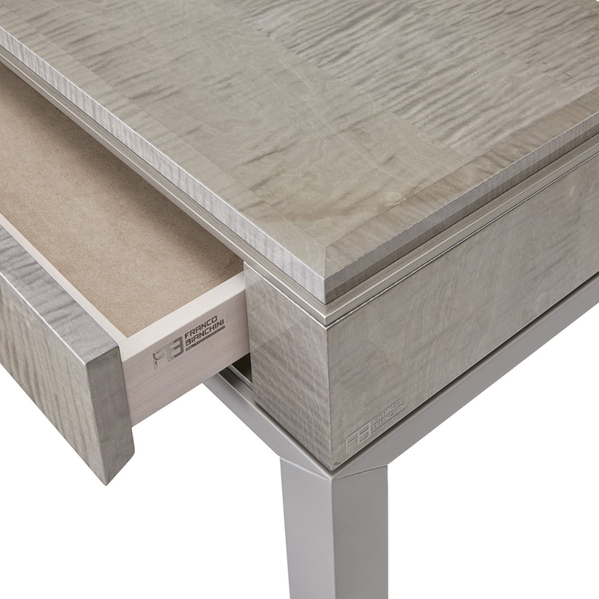 Crystal 1-Drawer Gray Console - Alternative view 2