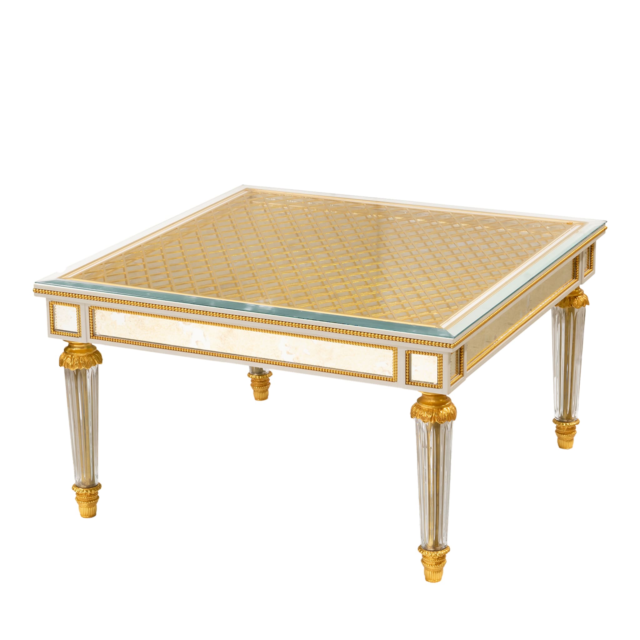 Gold and Mirror Coffee Table - Main view