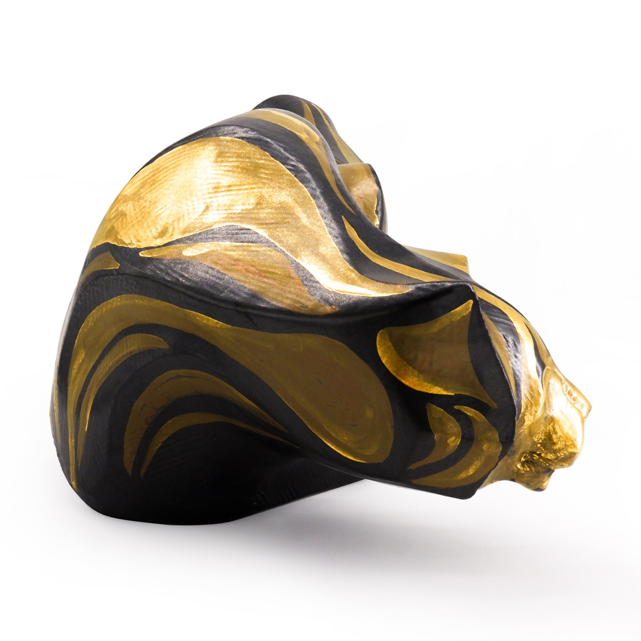 Tora black and gold sculpture - Alternative view 2