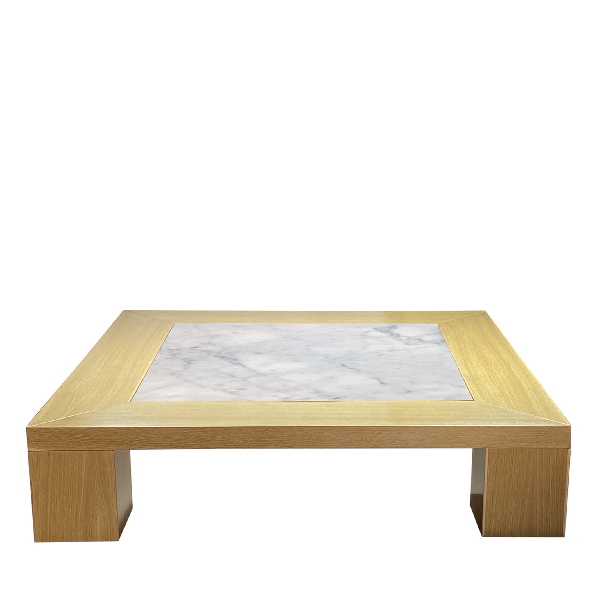 Tavolino Quadro Bianco Carrara di Ferdinando Meccani - Vista principale