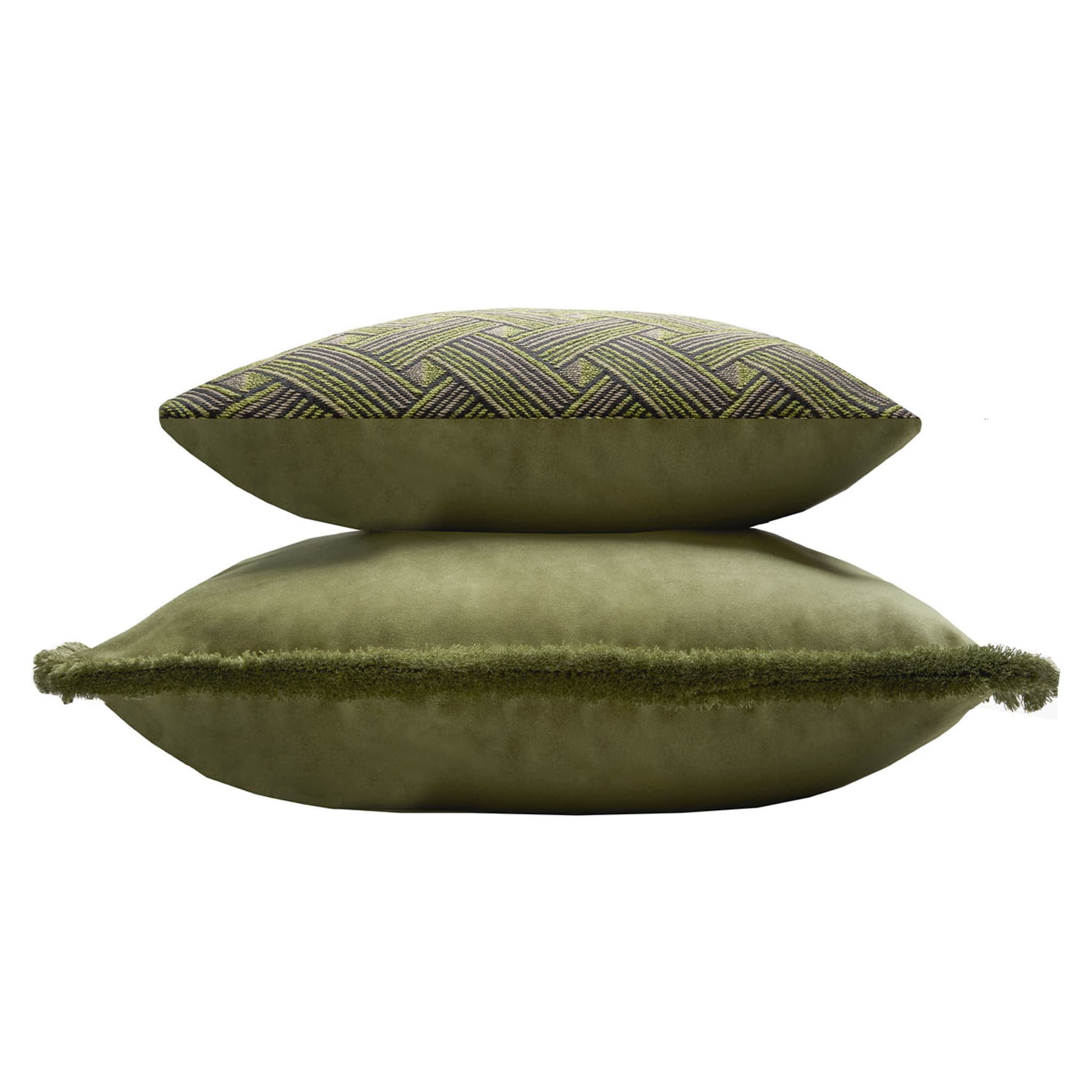 Major Collection Green Velvet Cushion - Alternative view 1