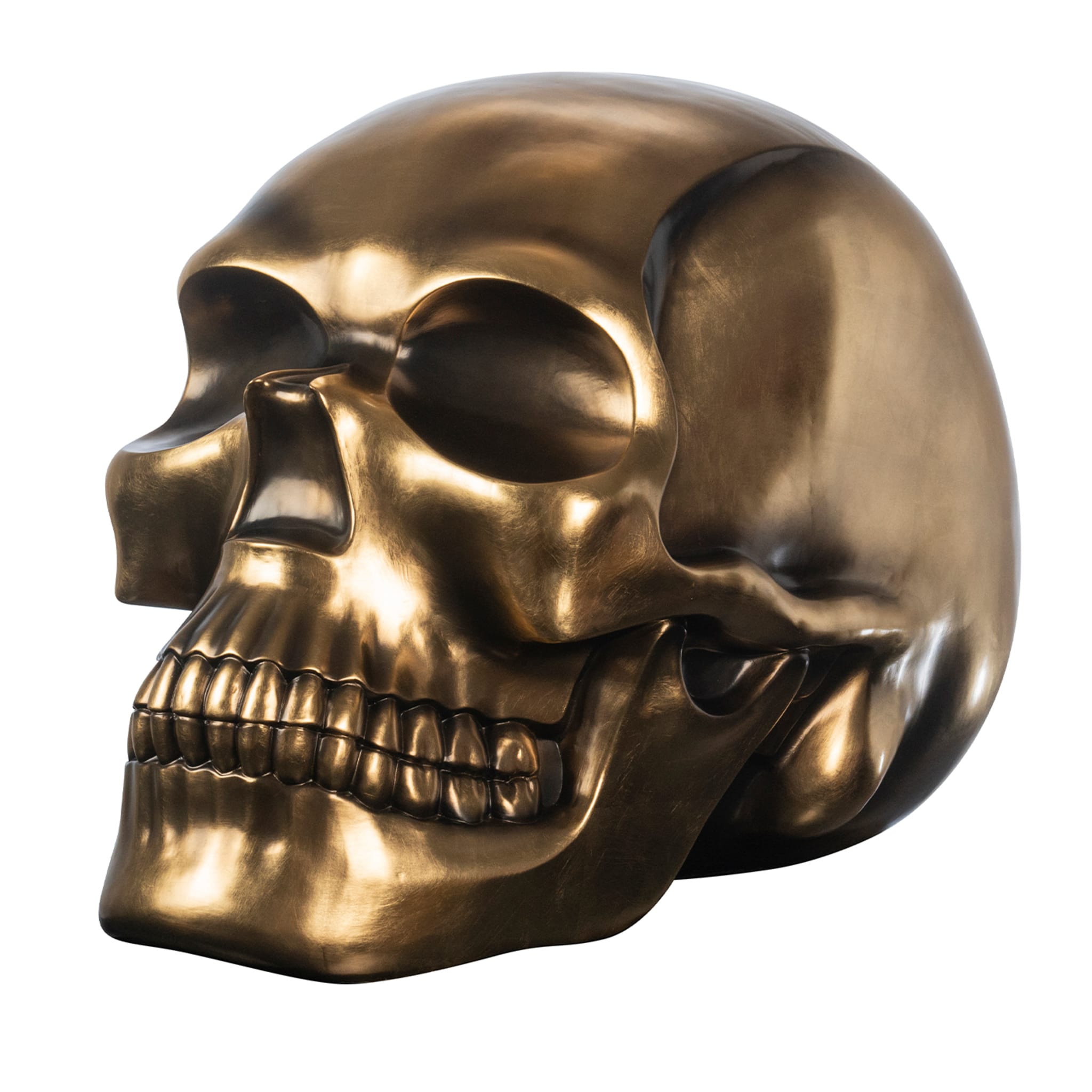 Golden Skull Sculpture - Alternative view 2
