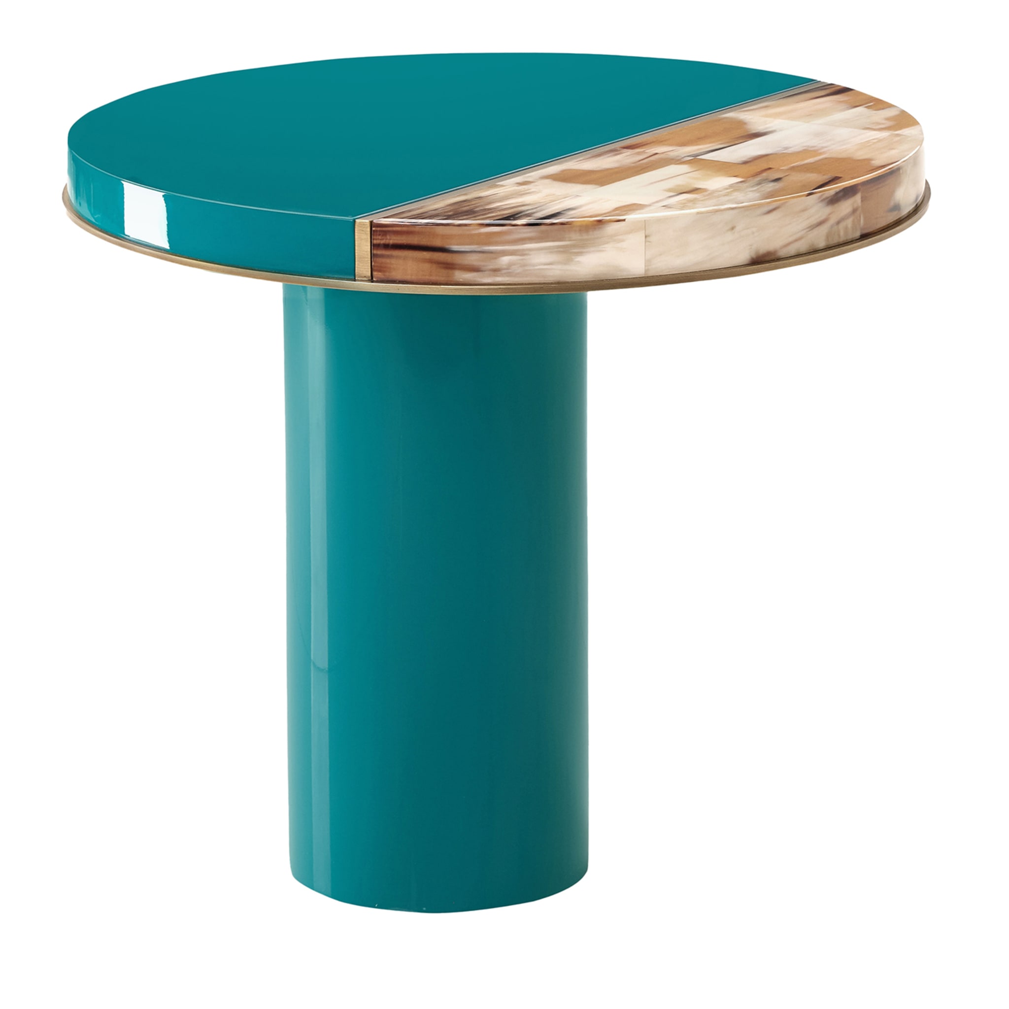 Andria Round Turquoise Side Table - Main view