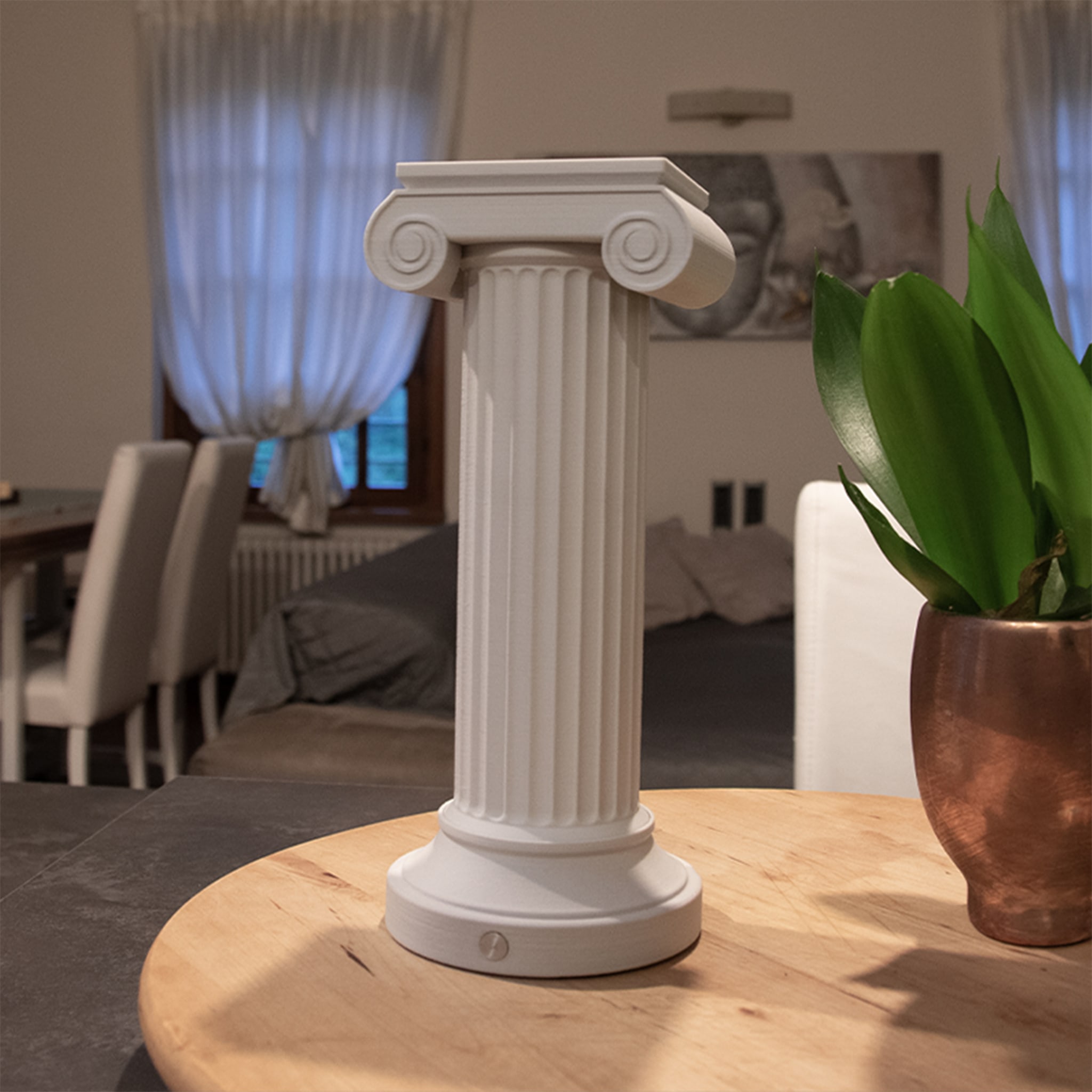 Wiederaufladbare Tischleuchte in Säulenform Athena von Albore Design - Alternative Ansicht 2