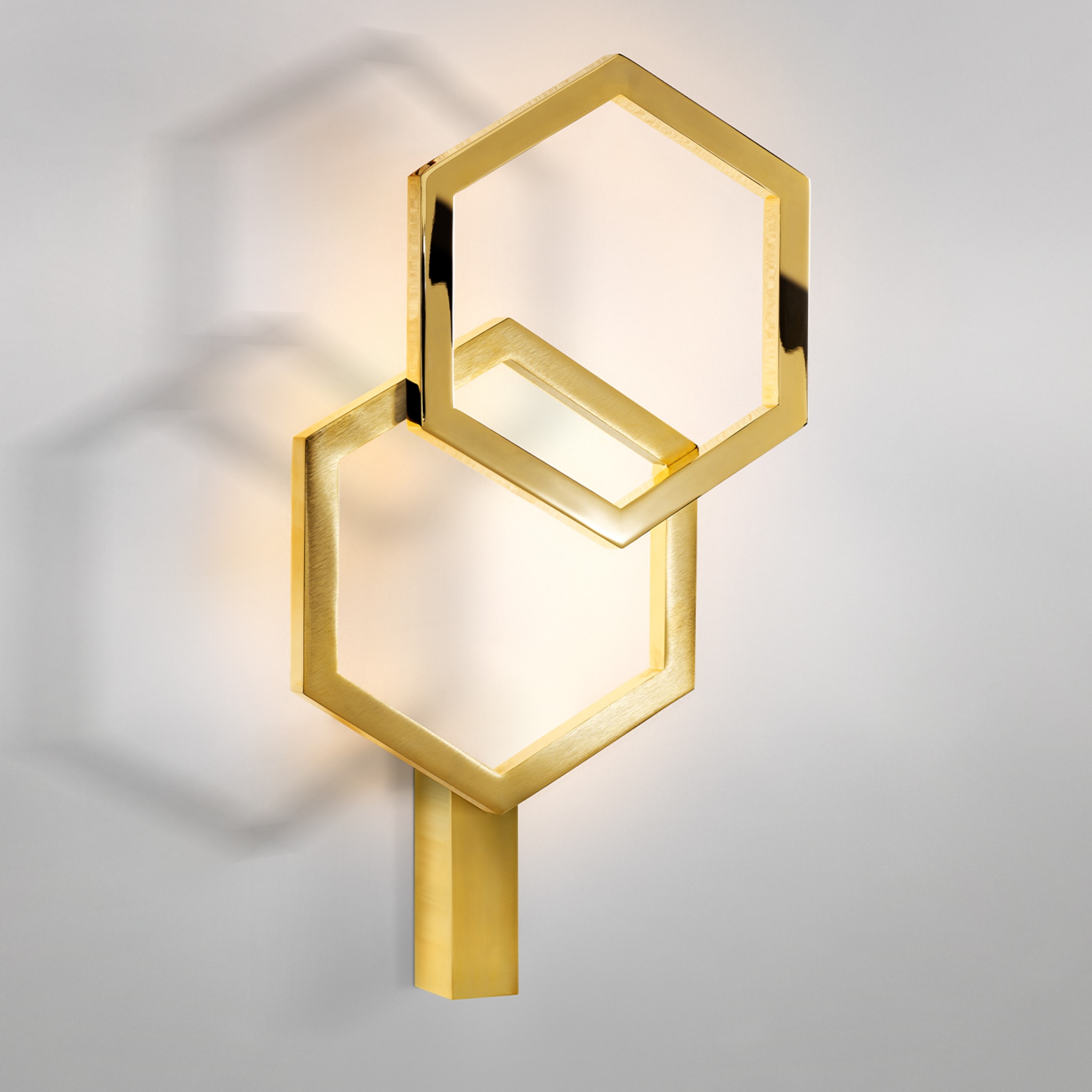 Hexagon Golden Sconce #1 - Alternative view 1
