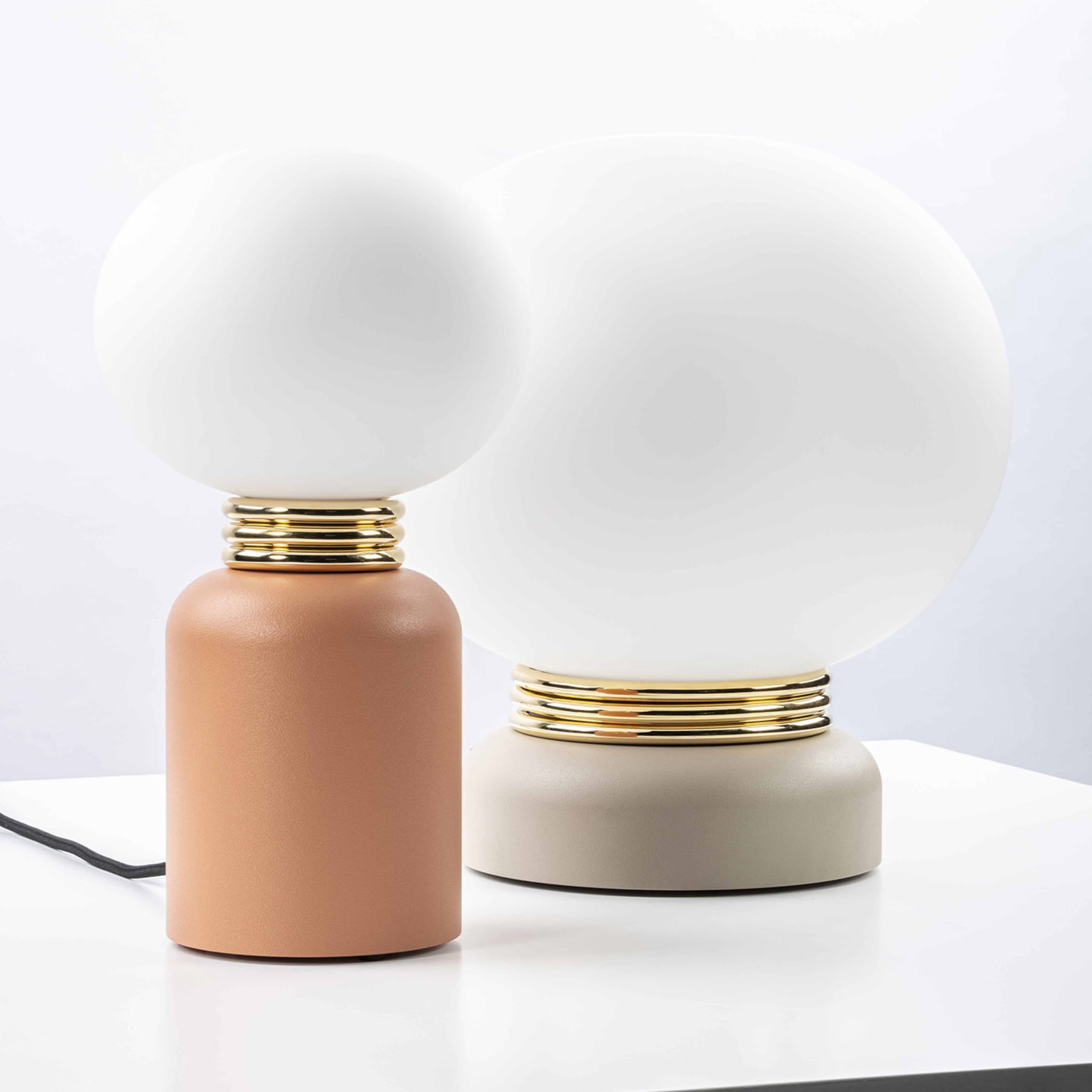 Karen S Taupe Small Lamp by Luca Barengo - Alternative view 4