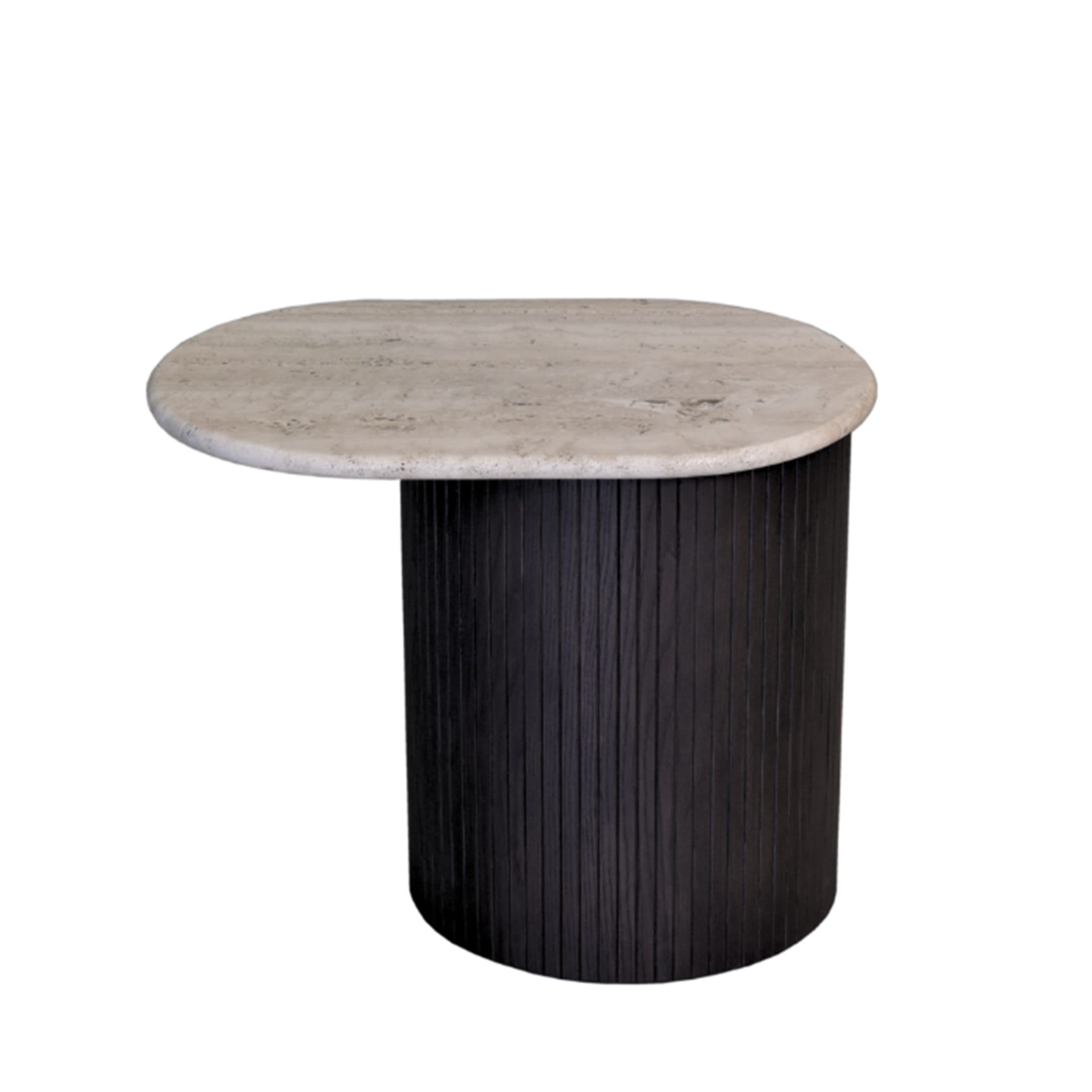 Bitta Side Table with Travertine Marble Top by Libero Rutilo - Alternative view 1