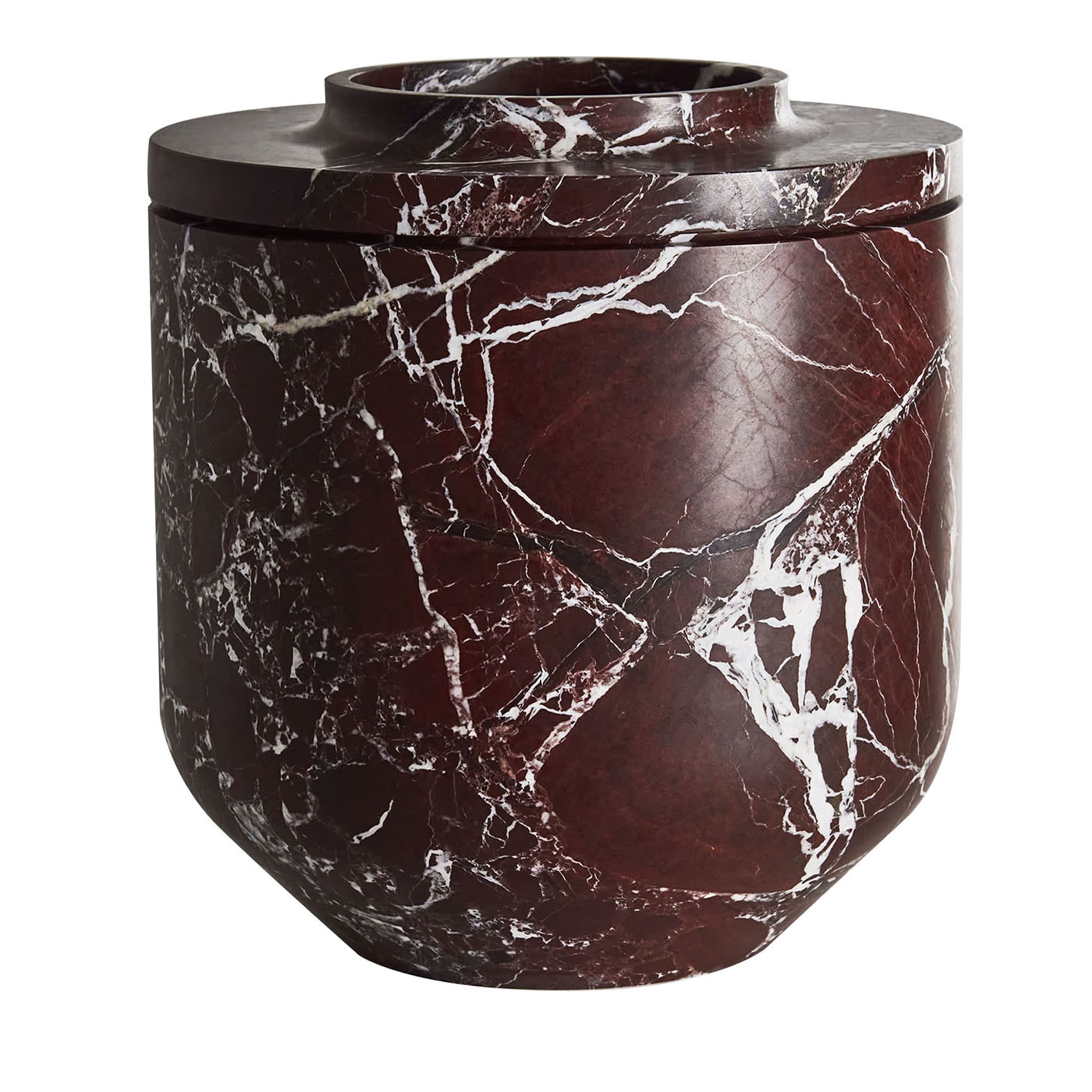 Königliche große burgunderfarbene vase von Christophe Pillet - Hauptansicht