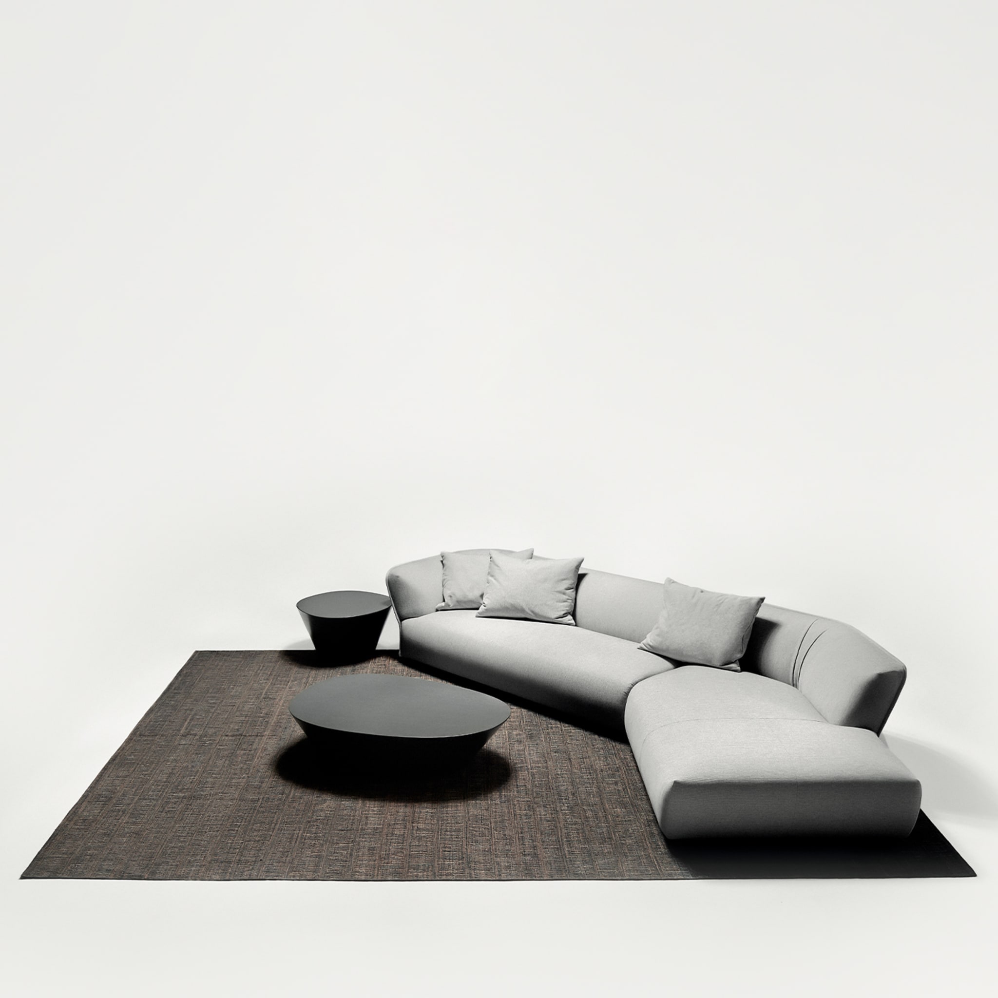 Florence Angular Modular Gray Sofa by Ludovica + Roberto Palomba - Alternative view 2