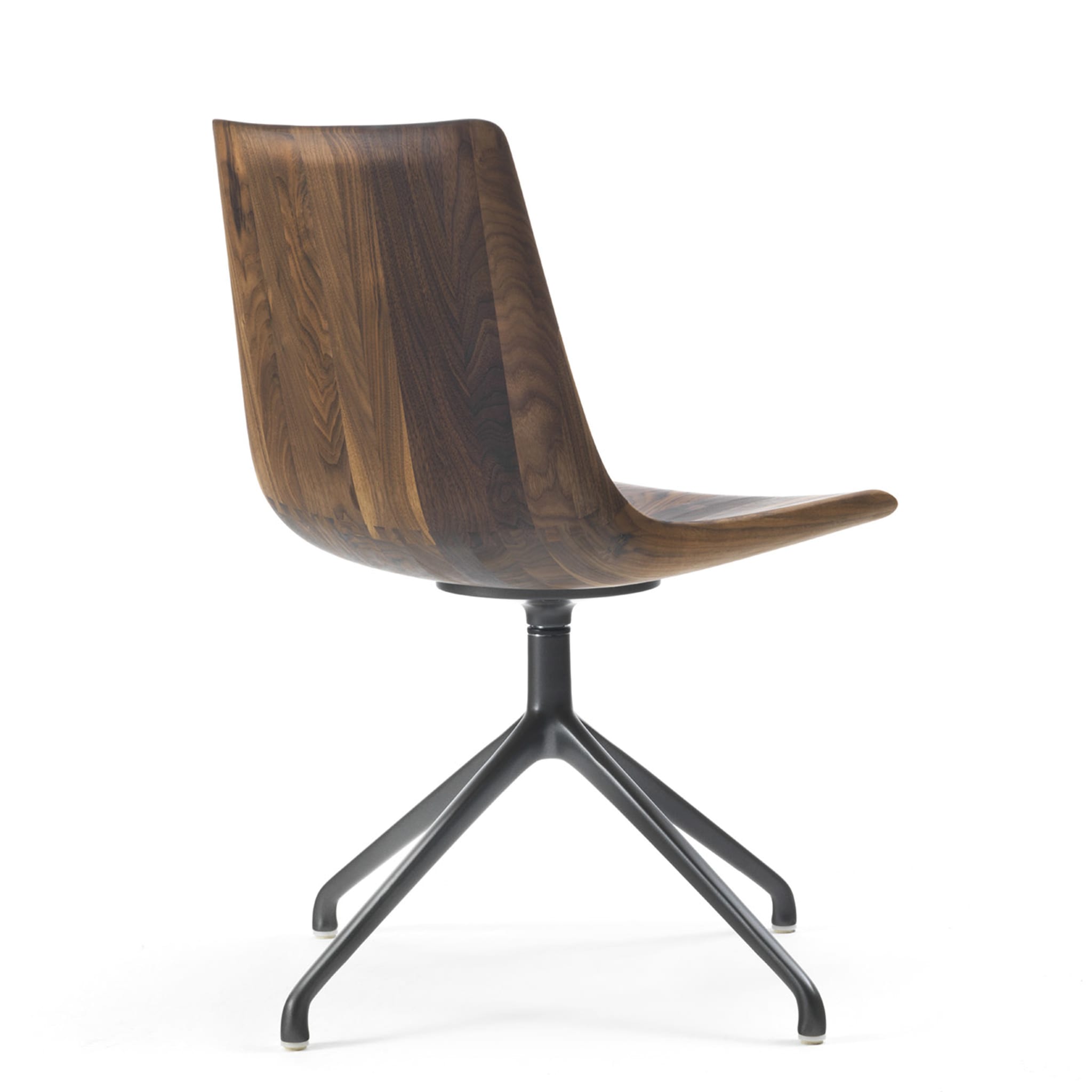 Materia Swivel Walnut Chair by Claudio Bellini - Alternative view 3