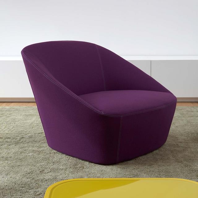 BUCKET 90 Divina violet felt armchair - spHaus