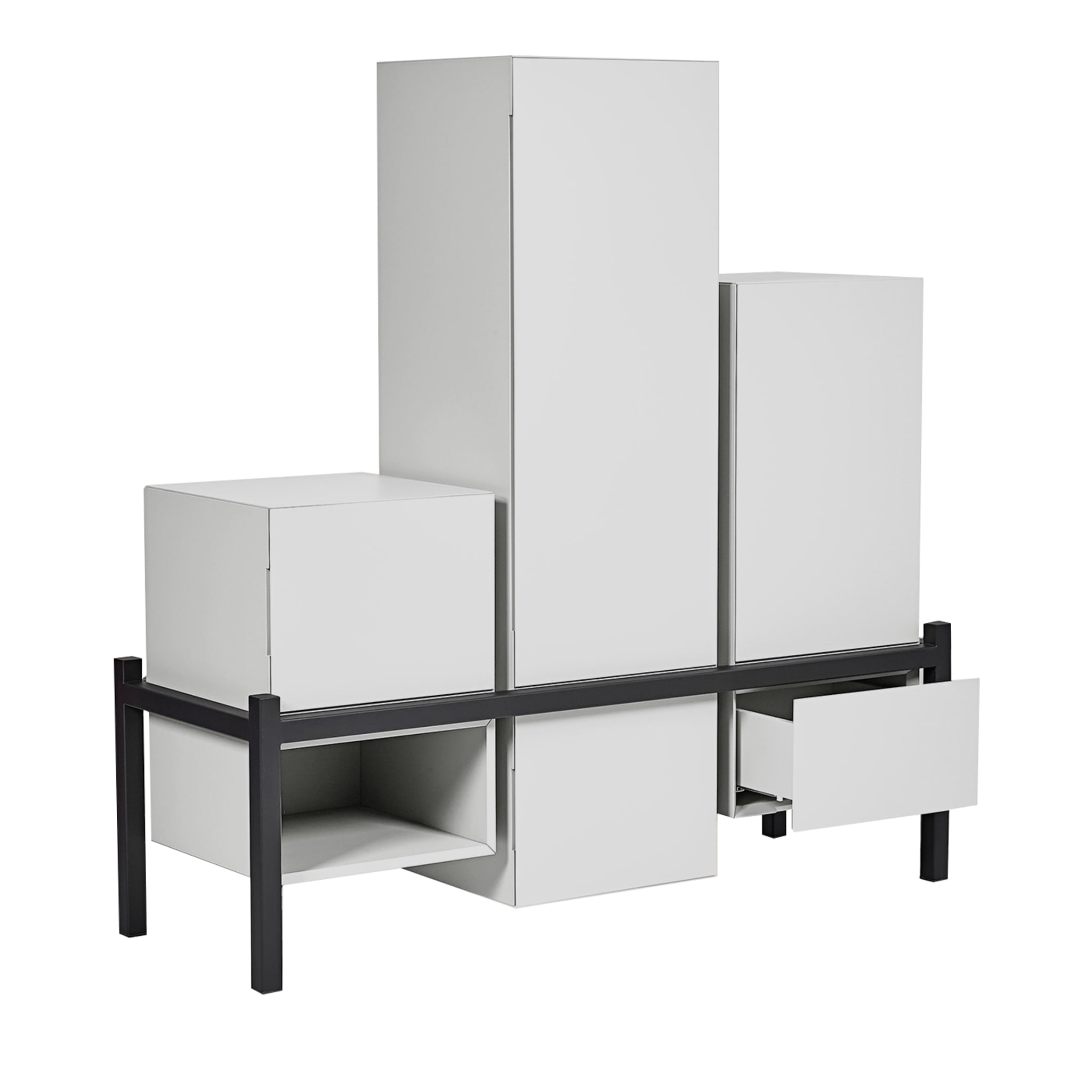 Palafitta Black and White Cabinet by Studio14 - Main view