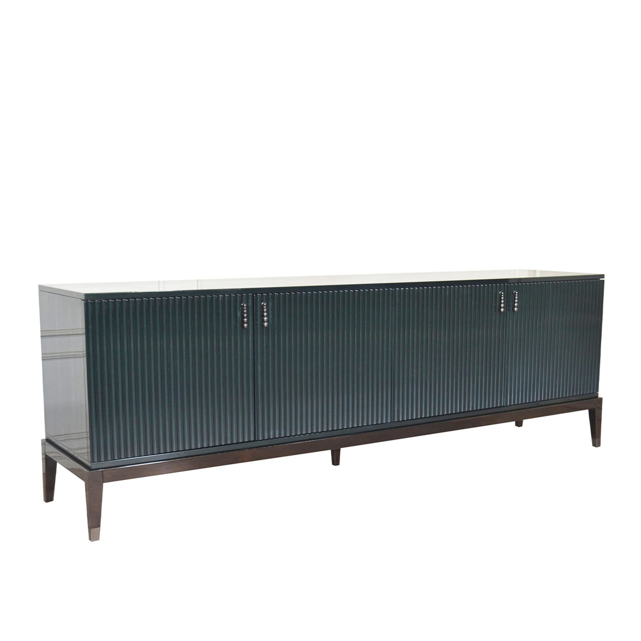 Italian Sideboard in Glossy Green Emerald Lacquered  - Alternative view 1