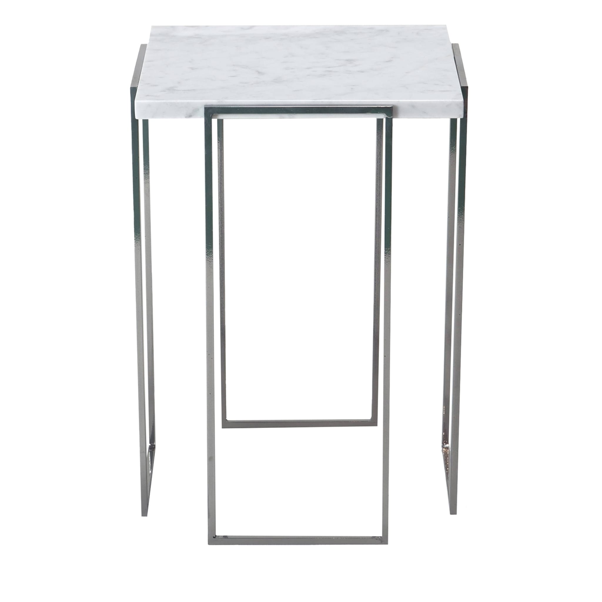 Kaus Cromo Carrara Marble Side Table - Main view