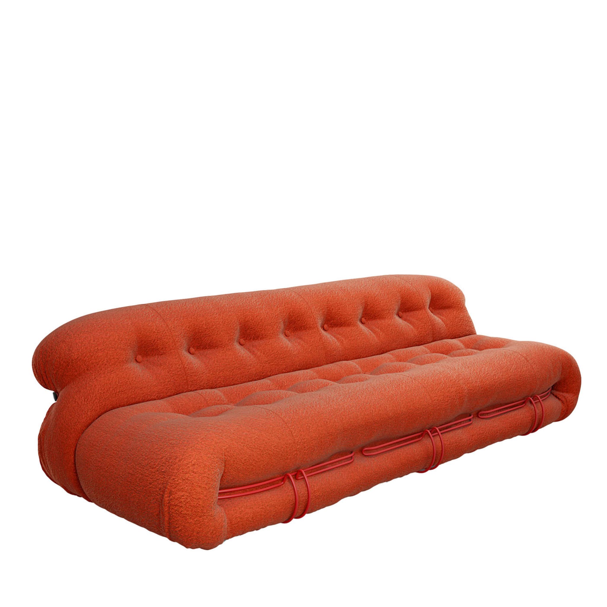 Soriana 3-Seater Orange Sofa by Afra & Tobia Scarpa - Main view