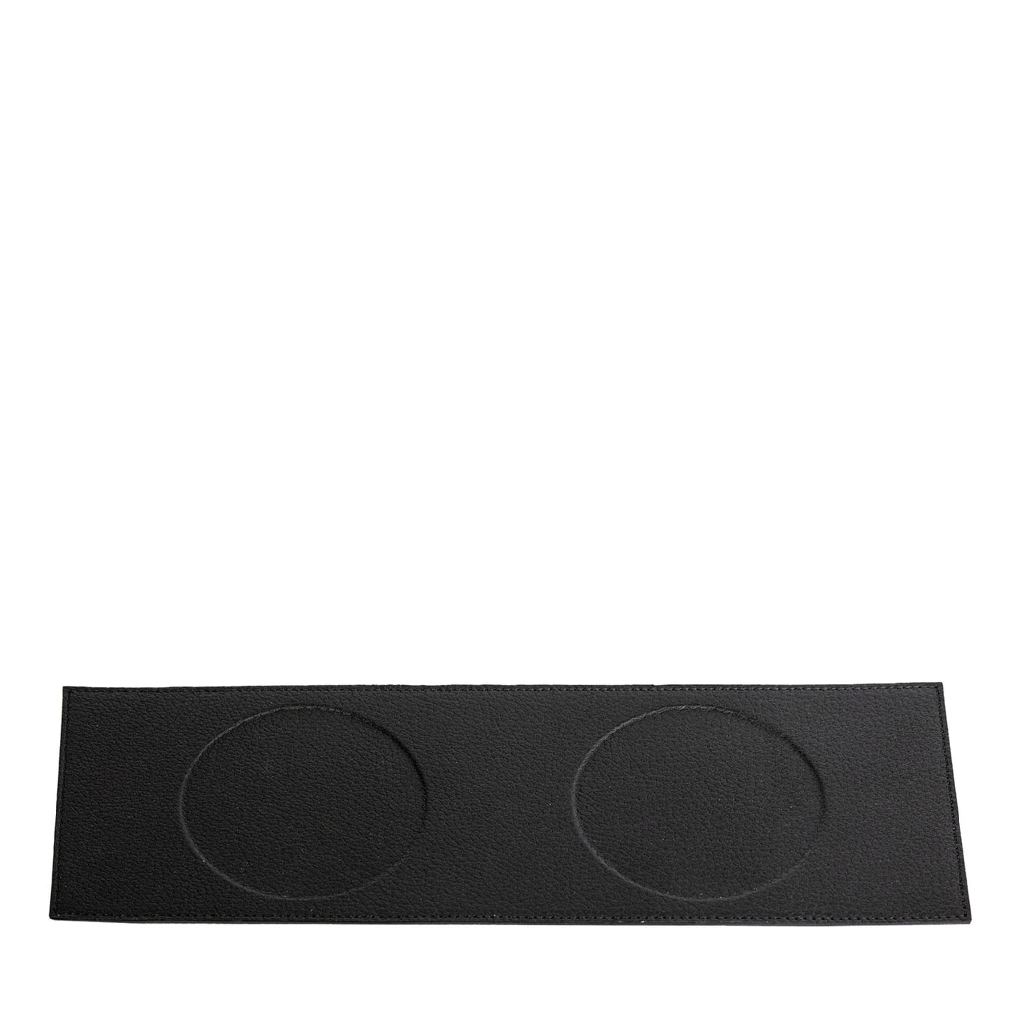 Black Notte Leather Soft Centerpiece - Main view