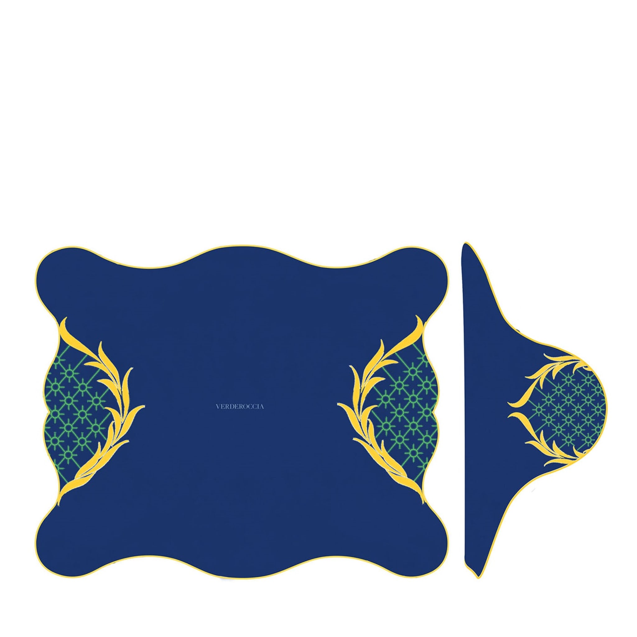 Ananas Blue China and Yellow Dede Place Setting - Main view