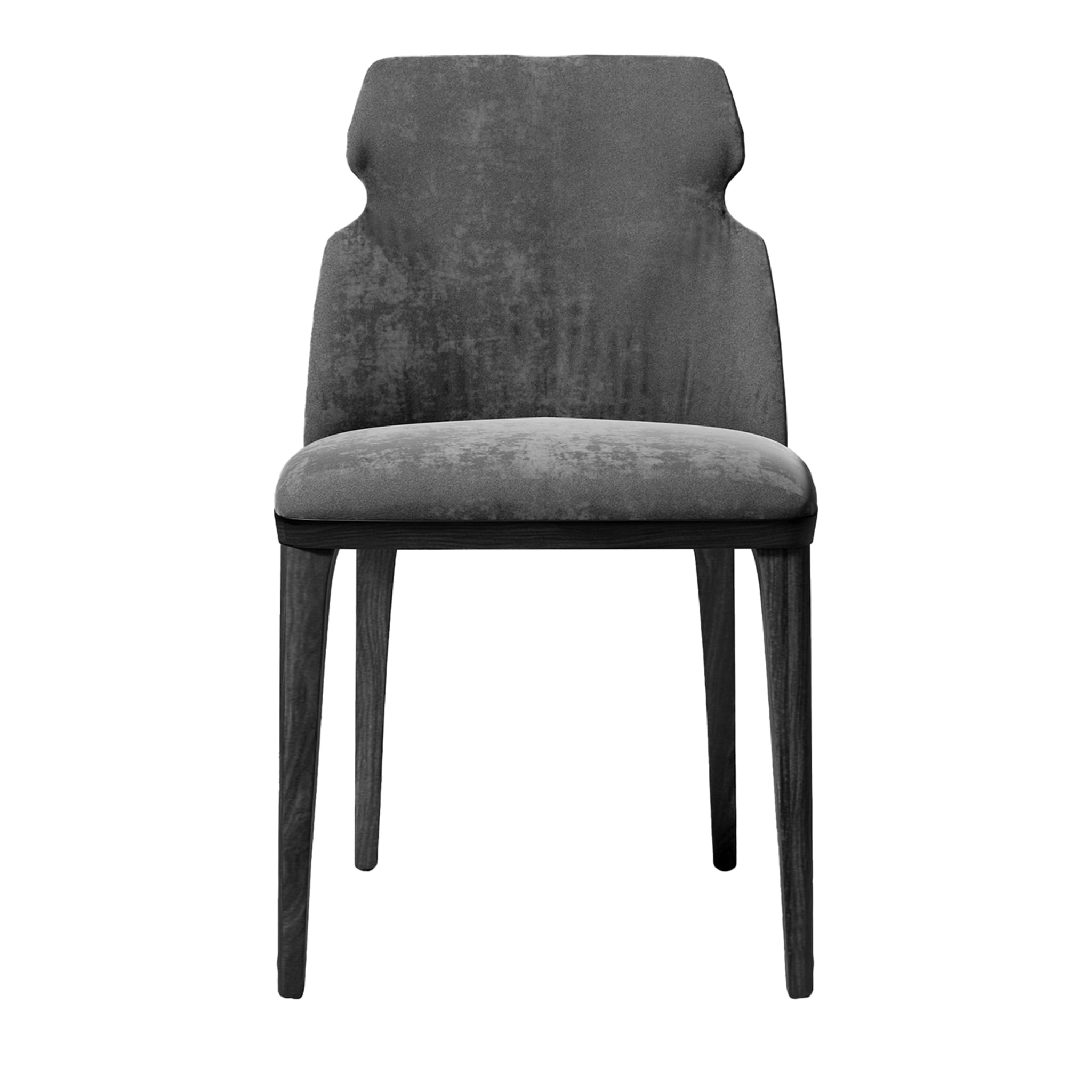 Shape Gray Velvet Chair - Main view