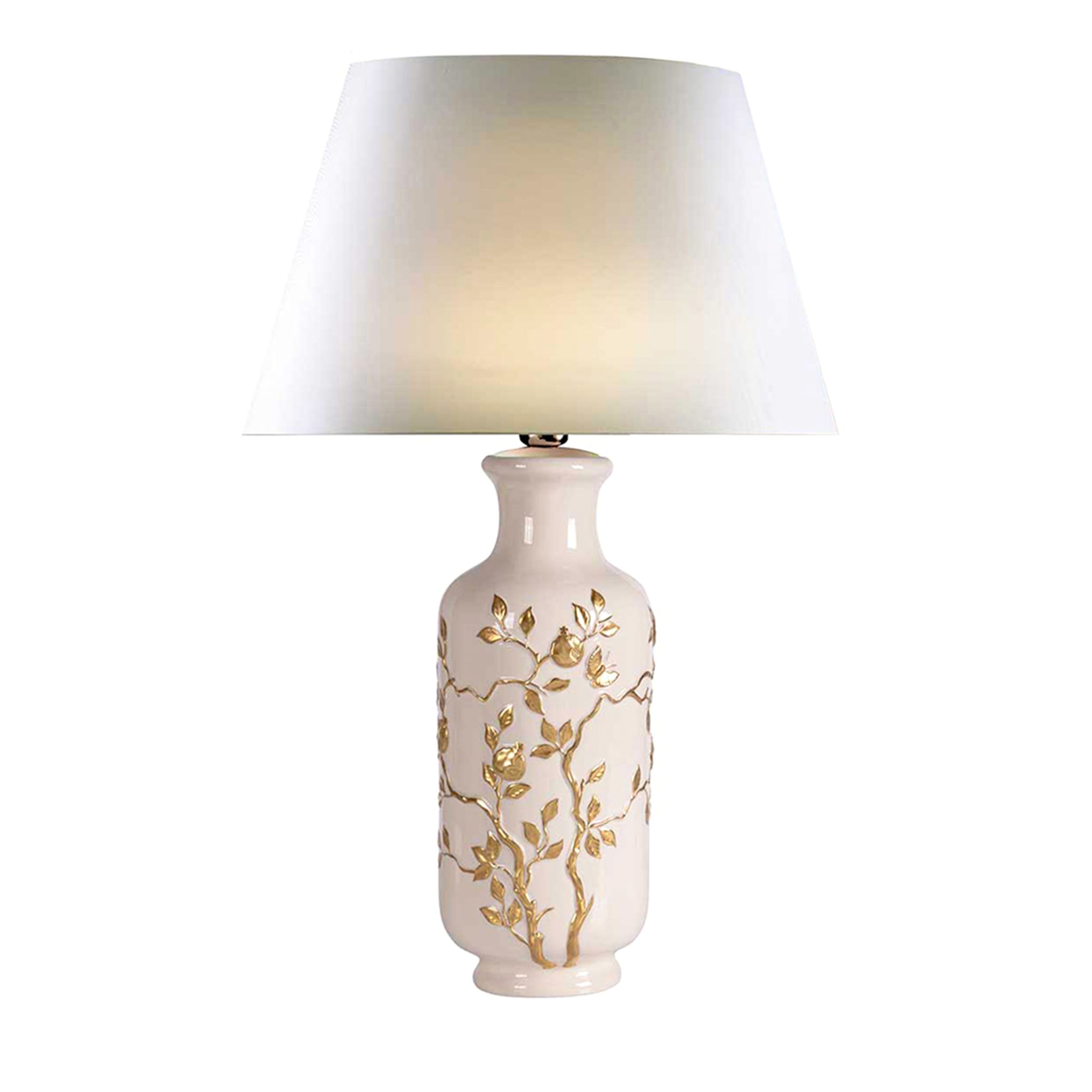 Dafne Small White and Gold Table Lamp - Main view