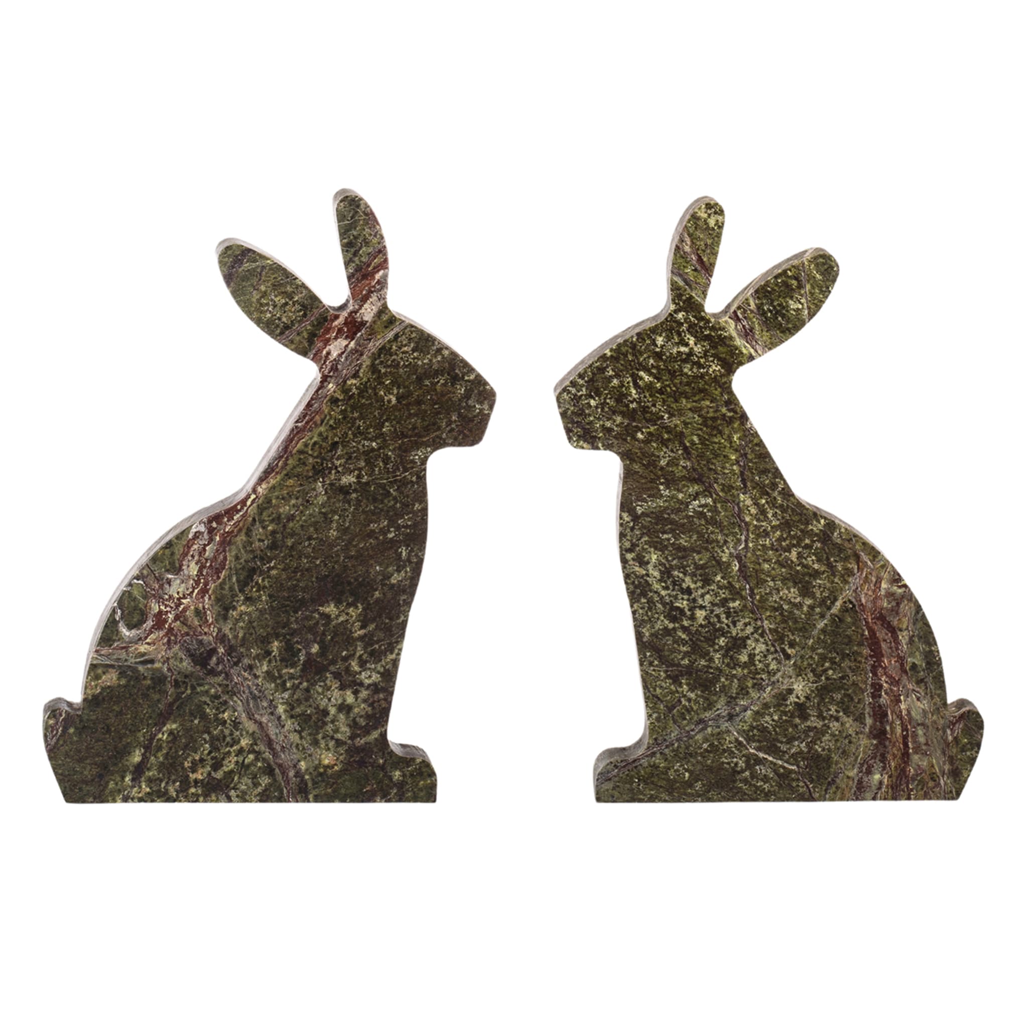 Bunny Set of 2 Picasso Green Bookends by Alessandra Grasso - Alternative view 3