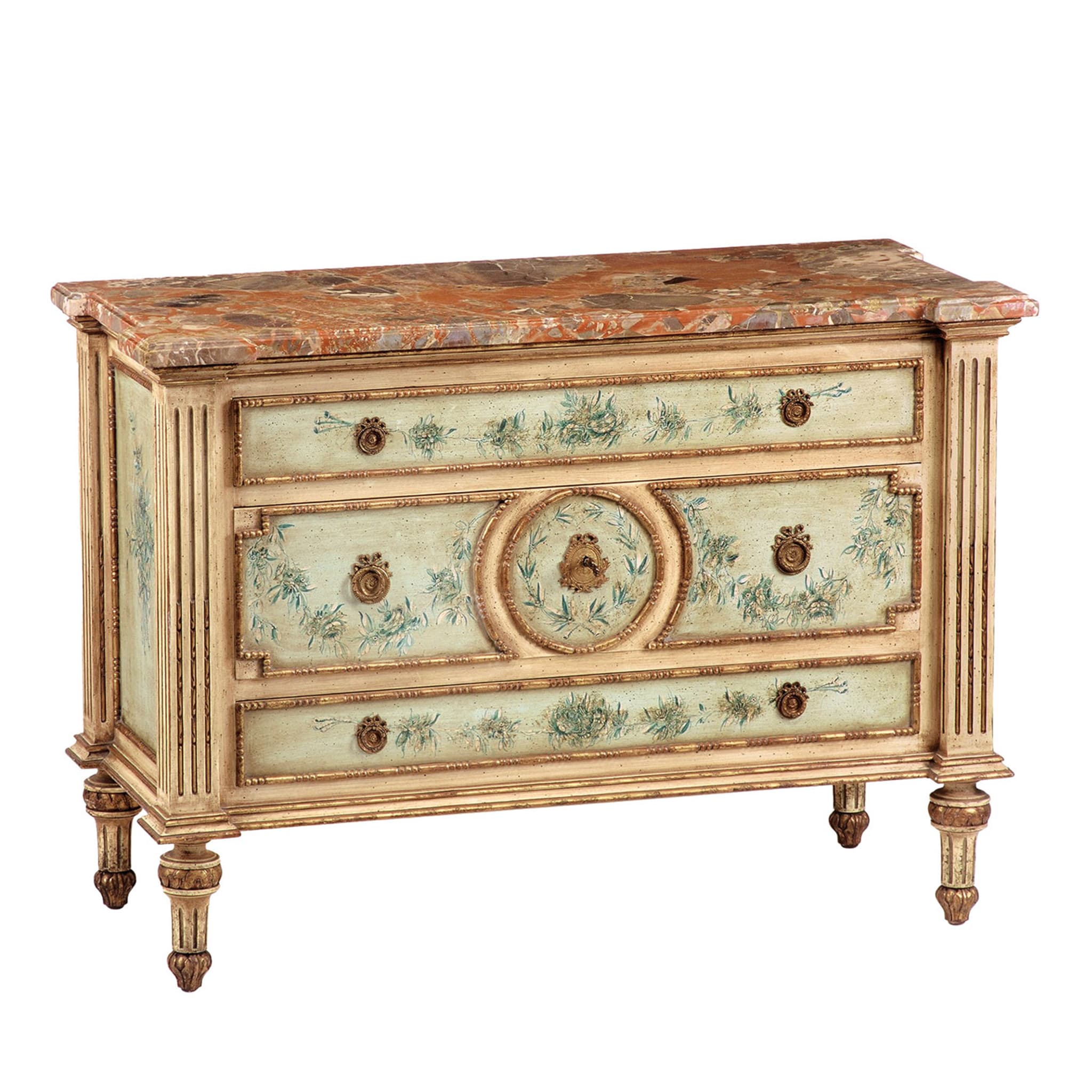 French Neoclassic-Style Handpainted Dresser - Main view