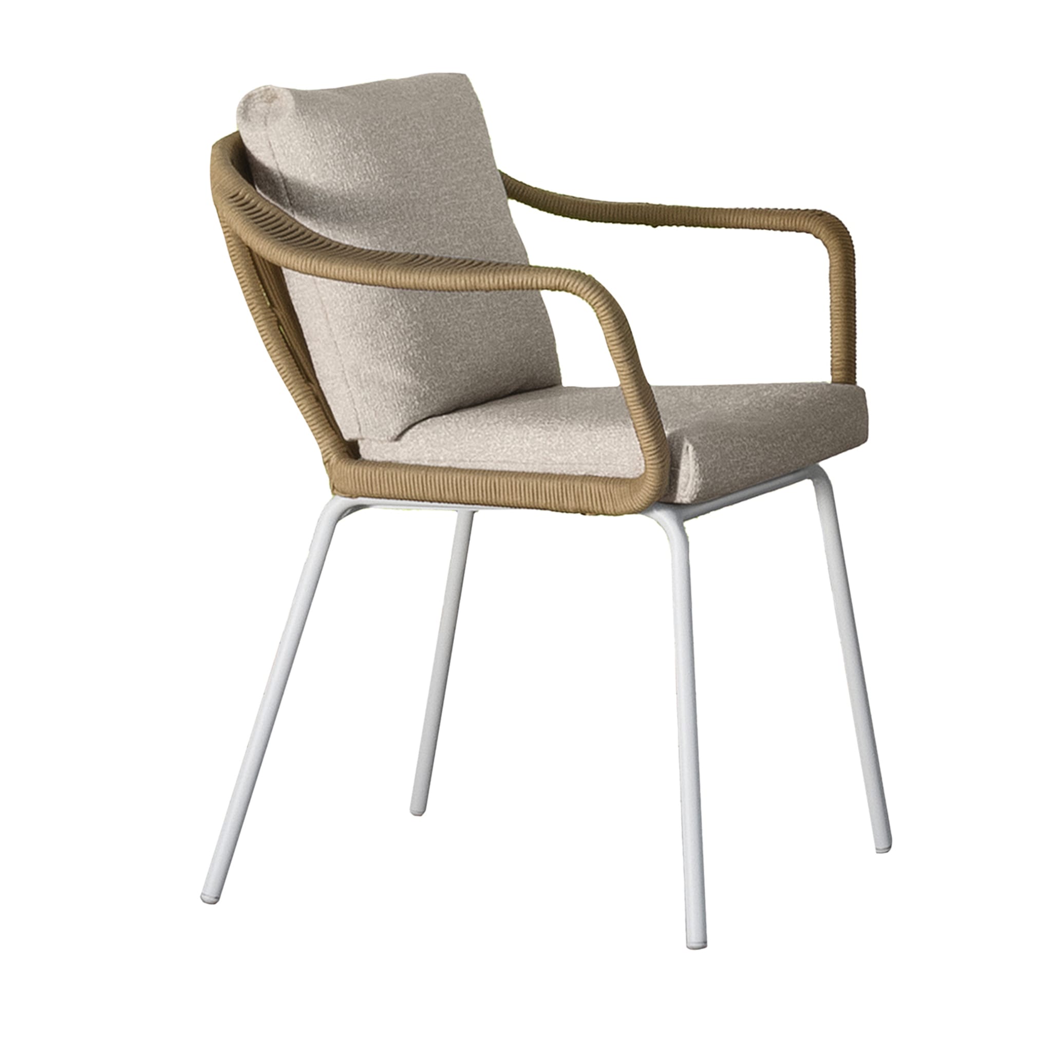 Cruise Alu White Dining Chair by Ludovica &amp; Roberto Palomba - Vue principale
