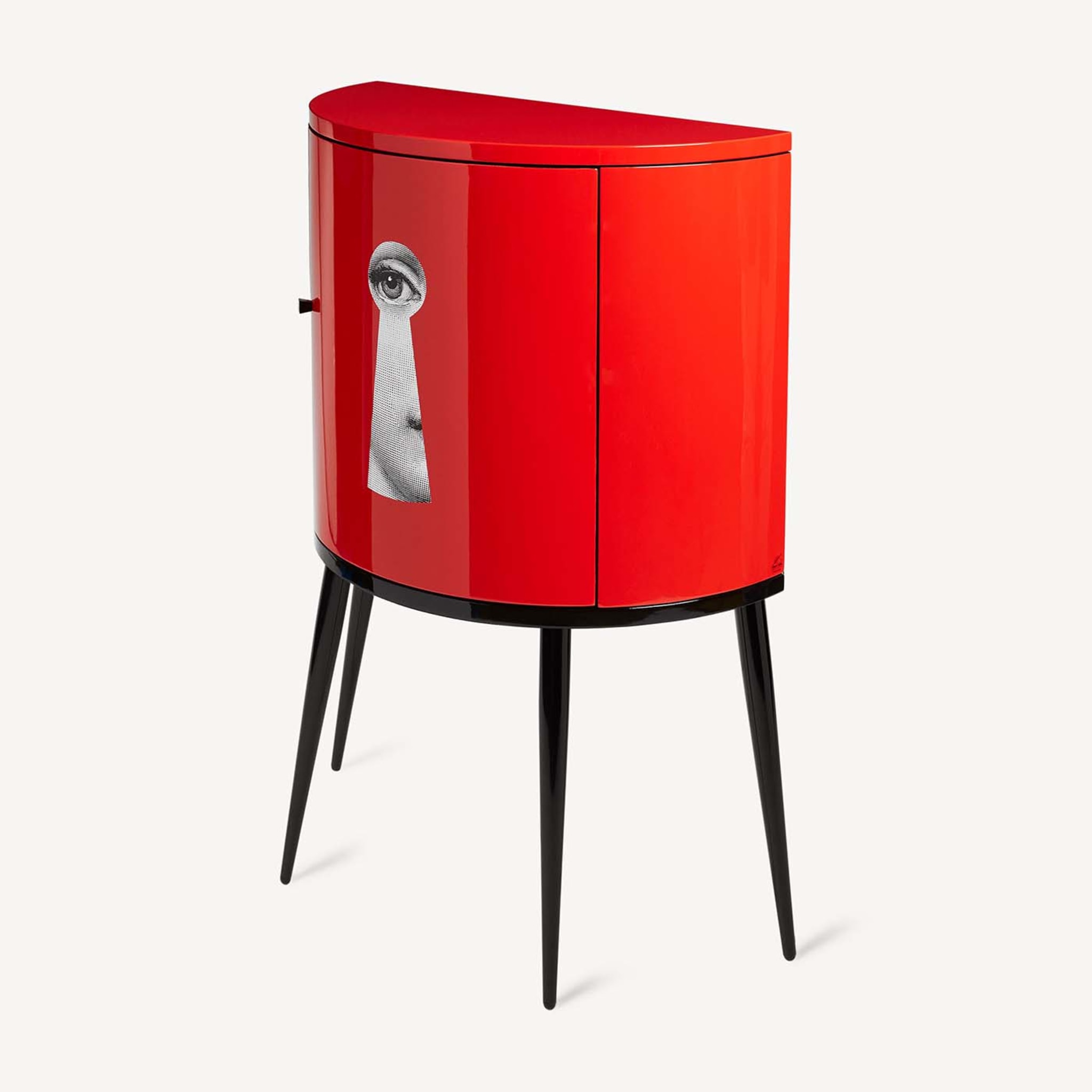 Serratura Red Curved Small Cabinet - Alternative view 3