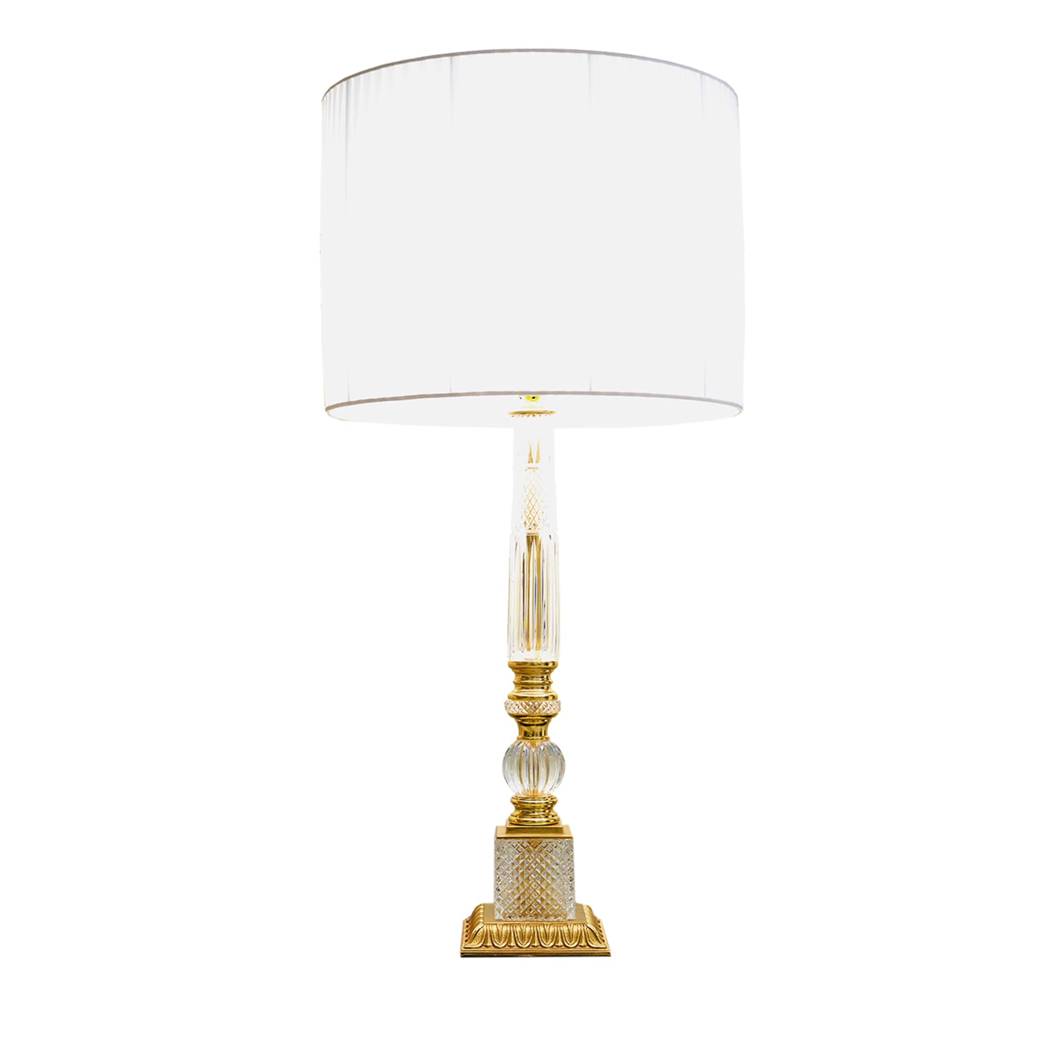 EMPIRE STYLE BRONZE AND CRYSTAL TABLE LAMP - Main view