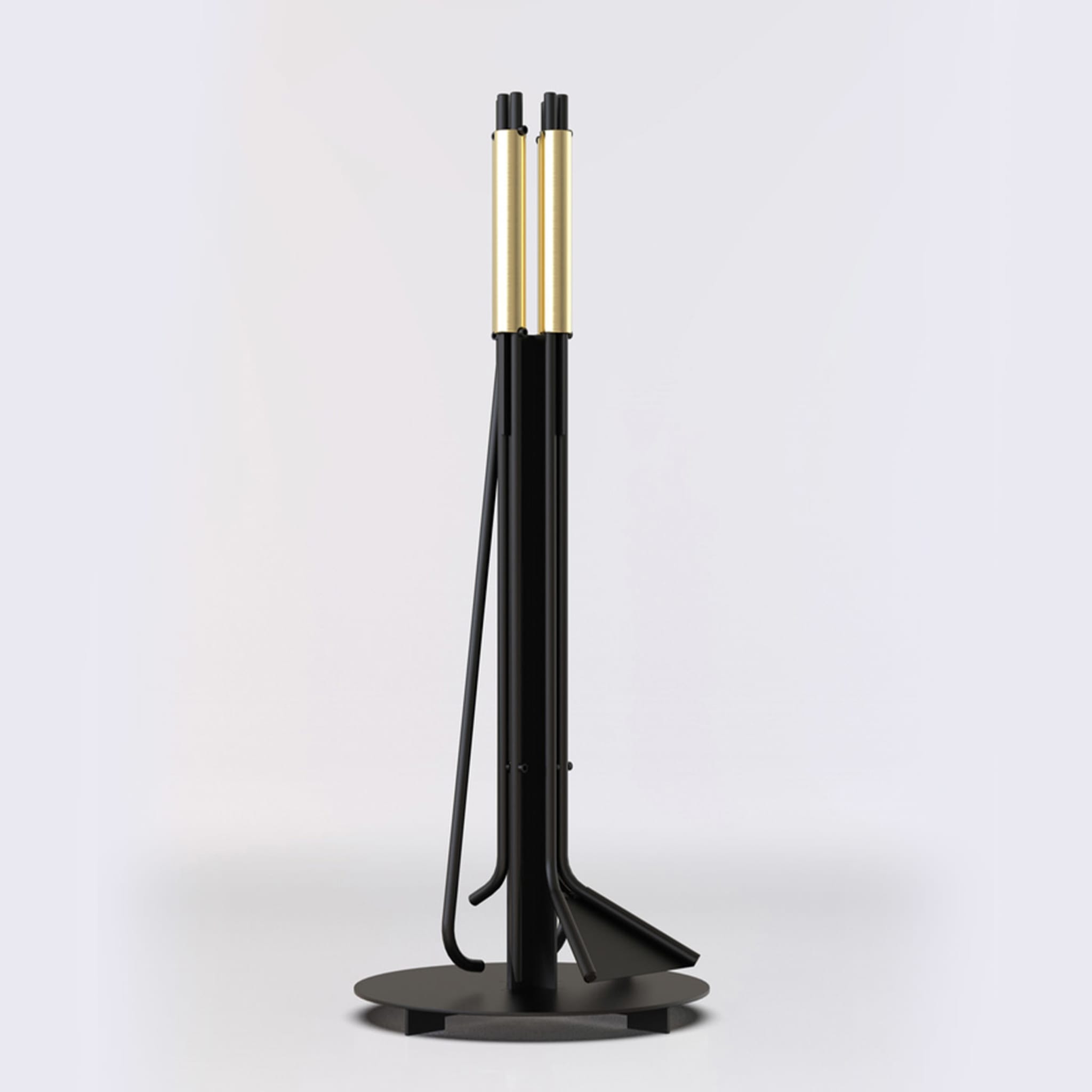 ED001 Black and Brass Fireplace Tools - Alternative view 5