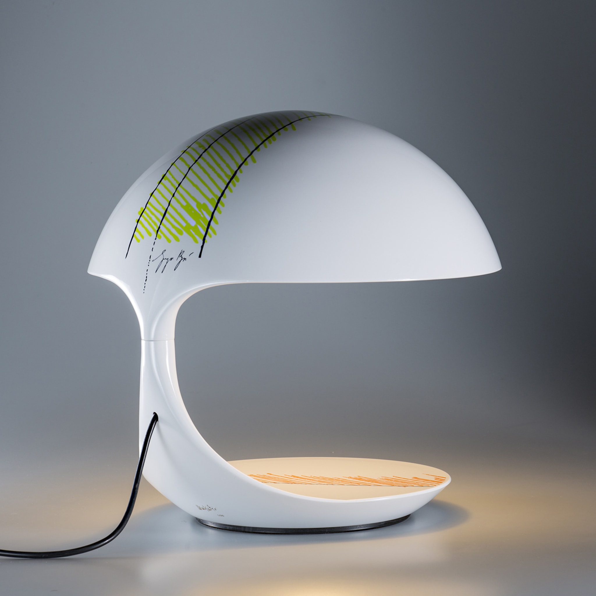Cobra Texture Polychrome Table Lamp by Giorgio Brogi - Alternative view 4