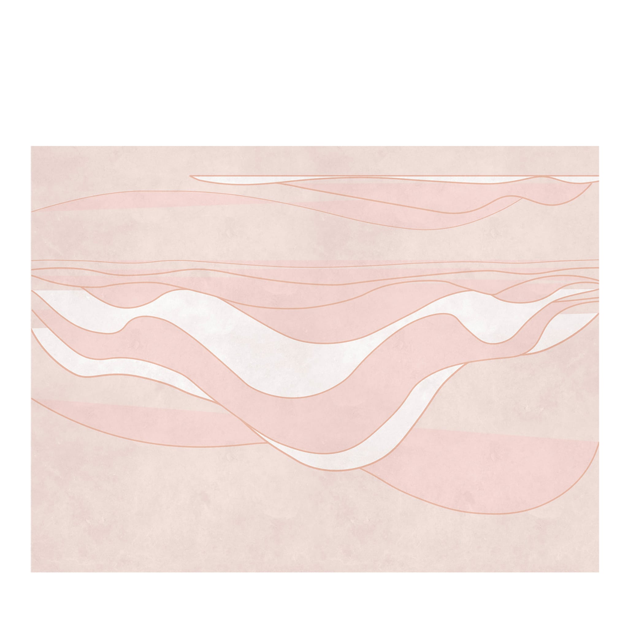 Papier peint texturé Pink Deep Wave - Vue principale