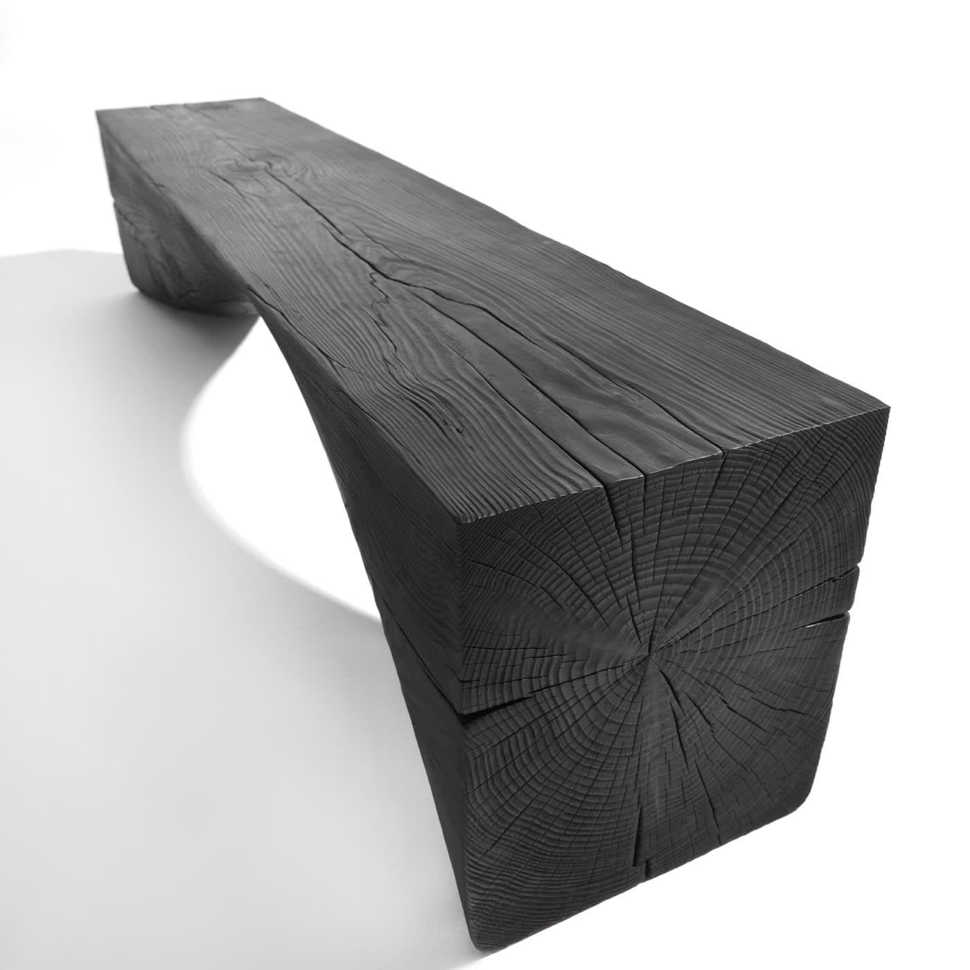 Curve Volcano Black Bench by Brodie Neill