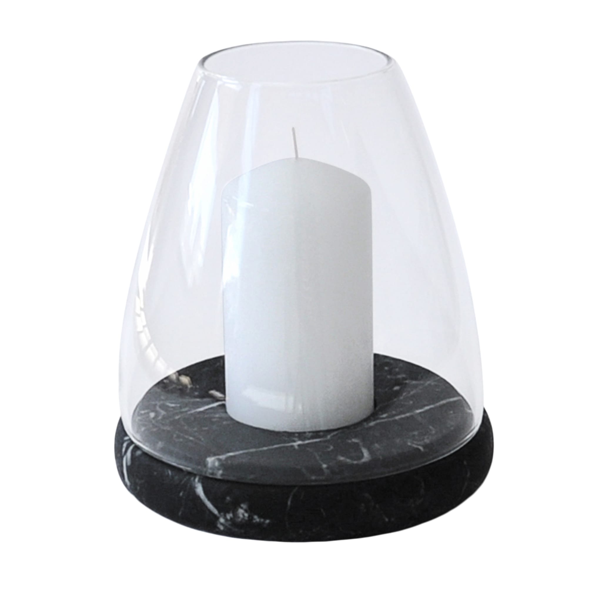 Lanterna in marmo nero Marquina - Vista alternativa 1