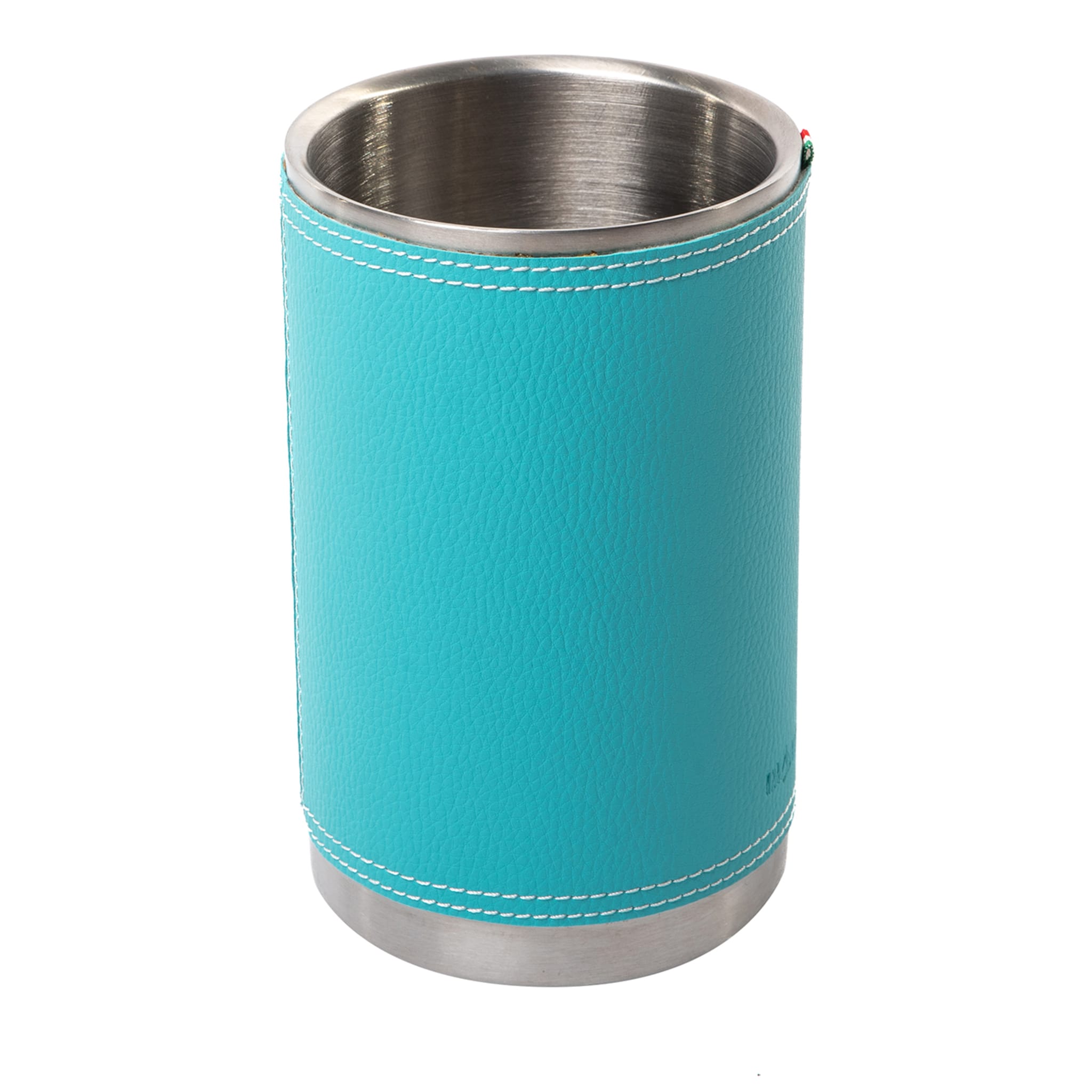 Cylindrical Turquoise Glacette - Main view