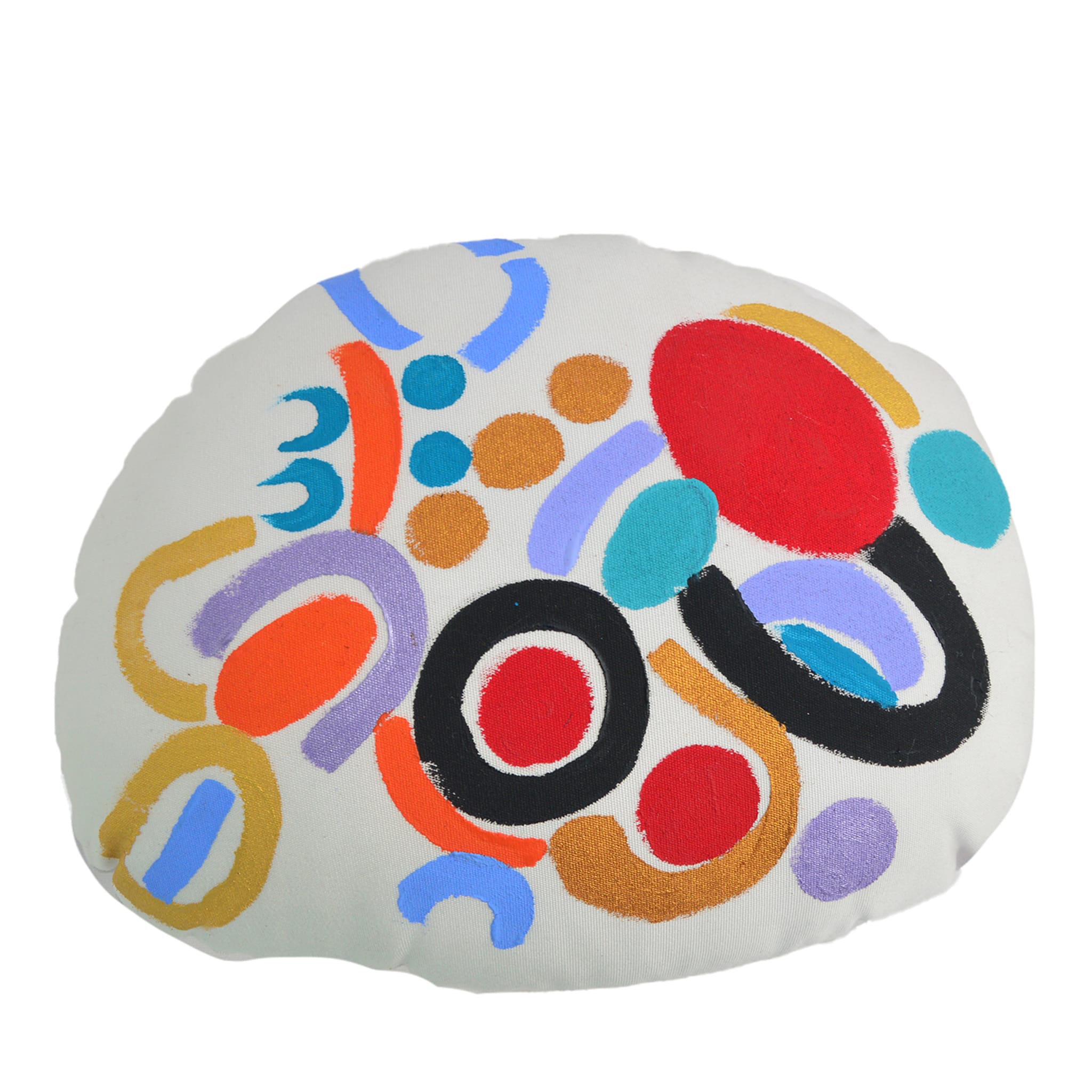 Cuscino in pietra dipinto a mano #5 - Vista principale