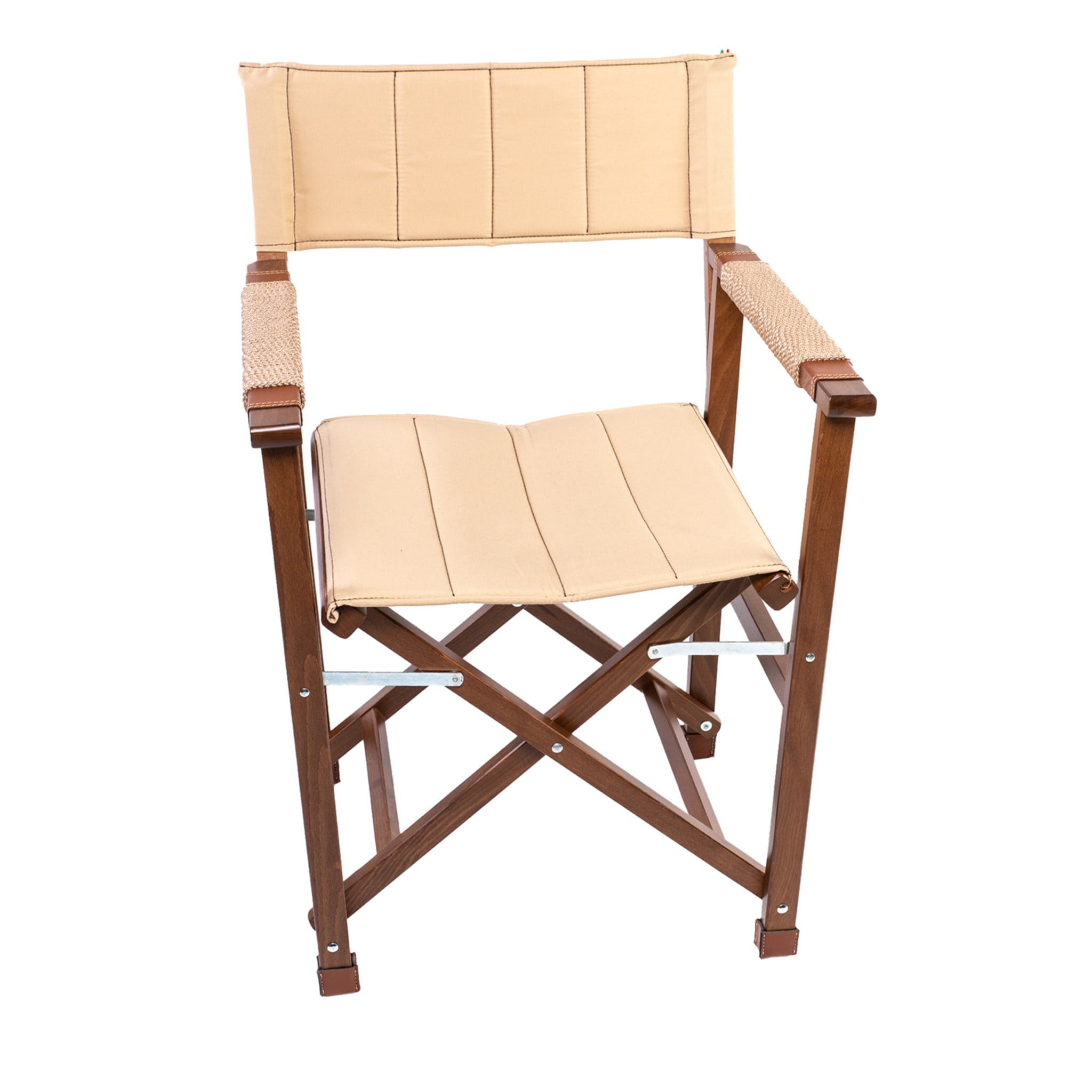 Beige Wooden Director's Chair - Capri's model - Main view