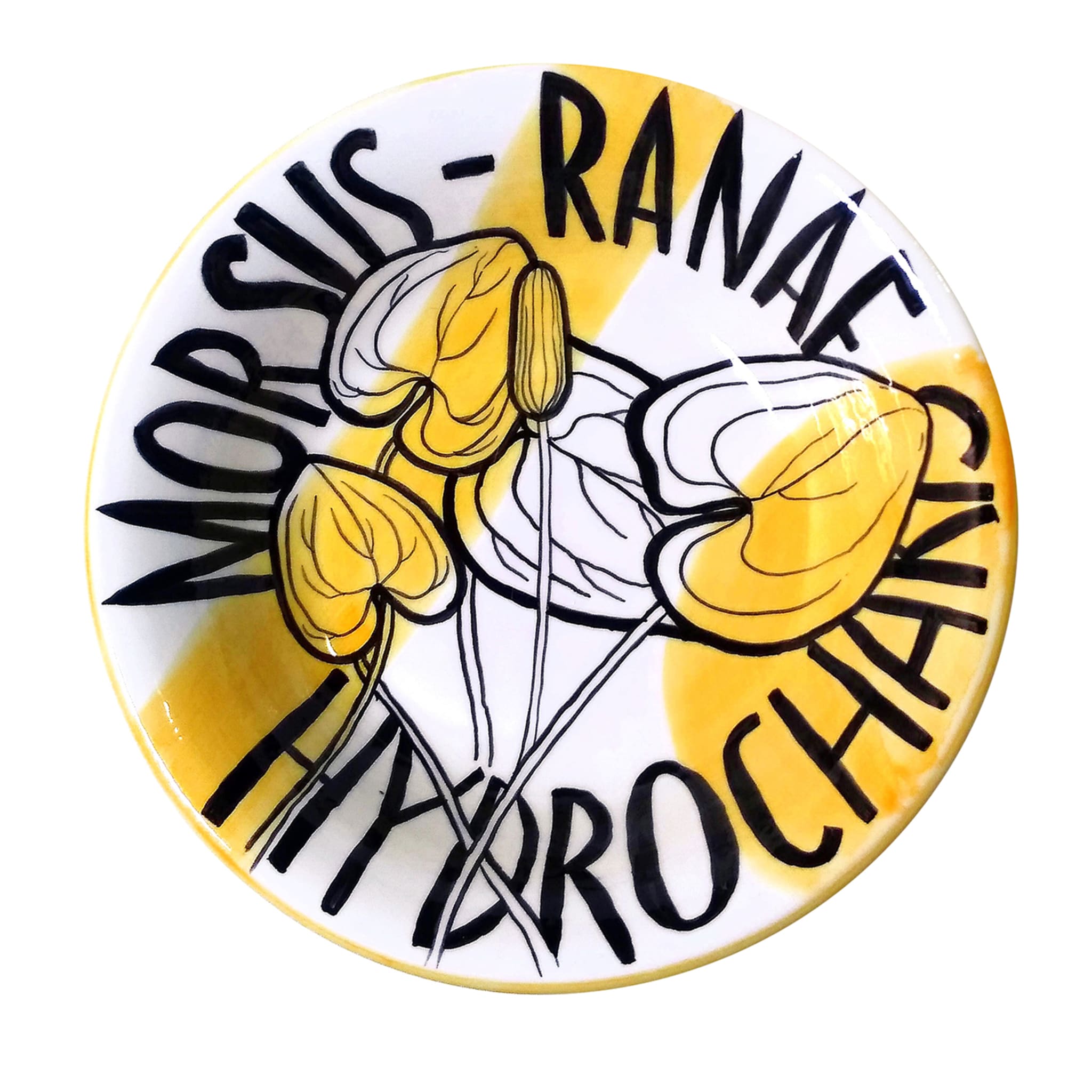 Morsus Ranae Hydrocharis Dekorativer Teller - Hauptansicht