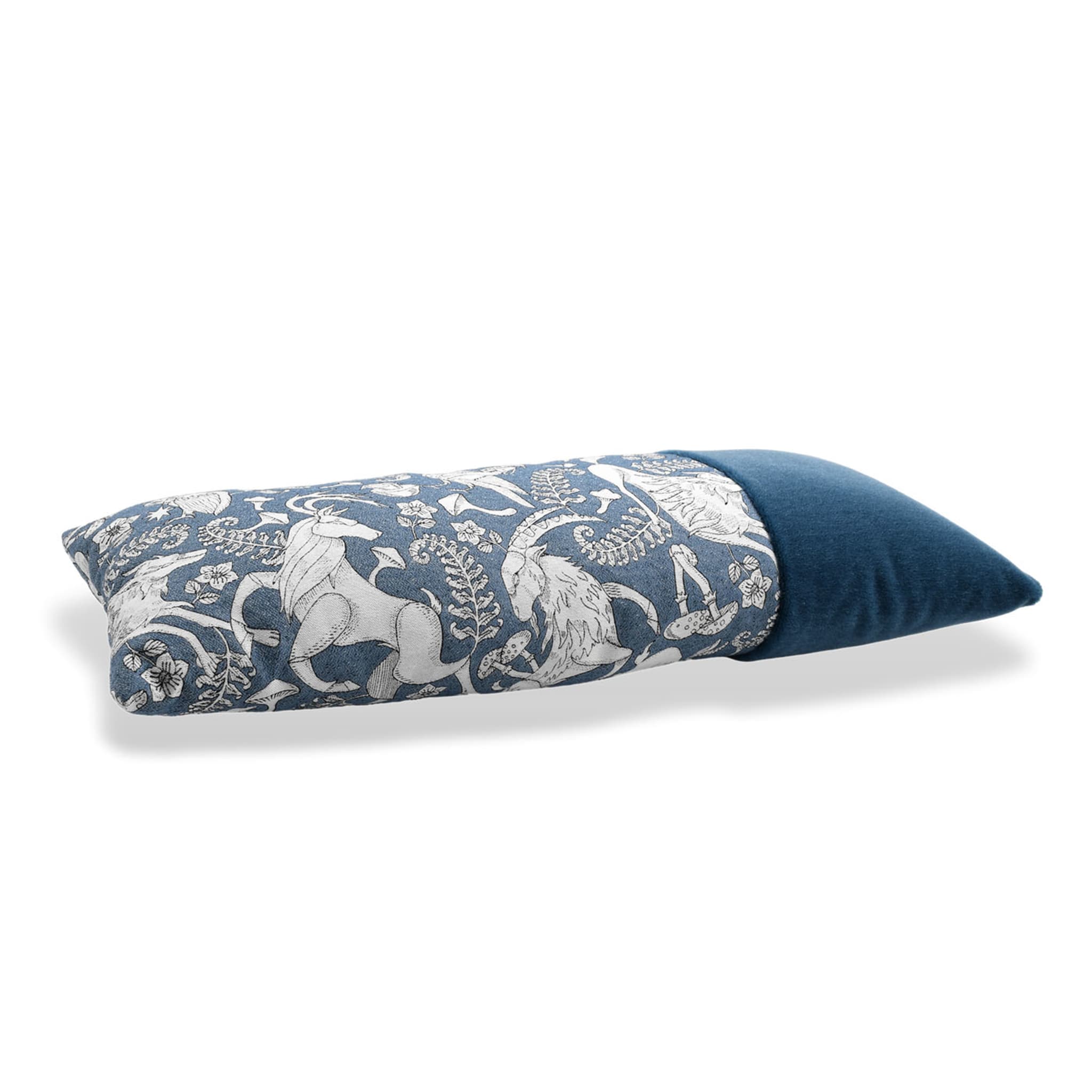 Rectangular Simple Cushion in Montagna Magica jacquard fabric - Alternative view 1