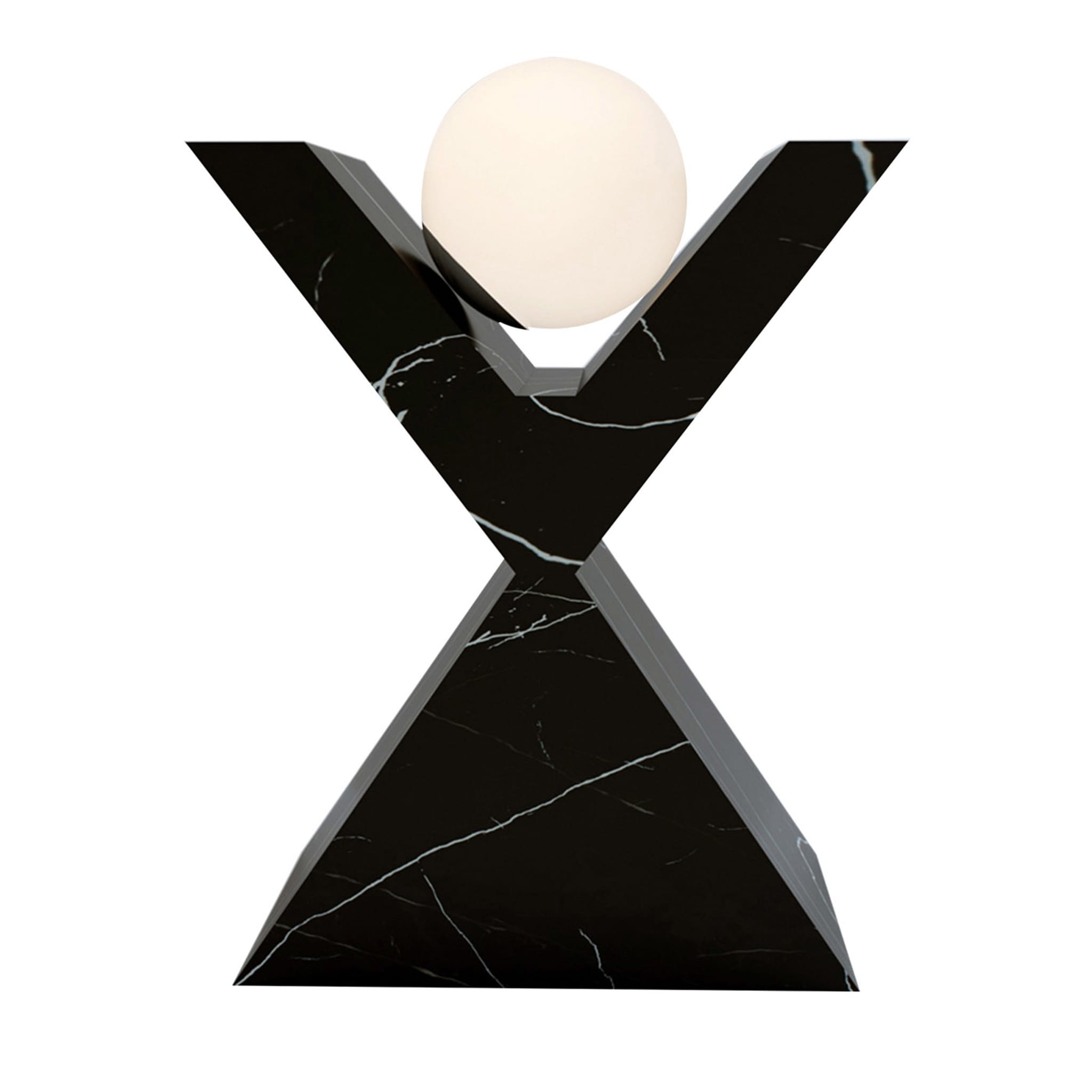 X-Shaped Luminous Marquinia Sculpture - Main view
