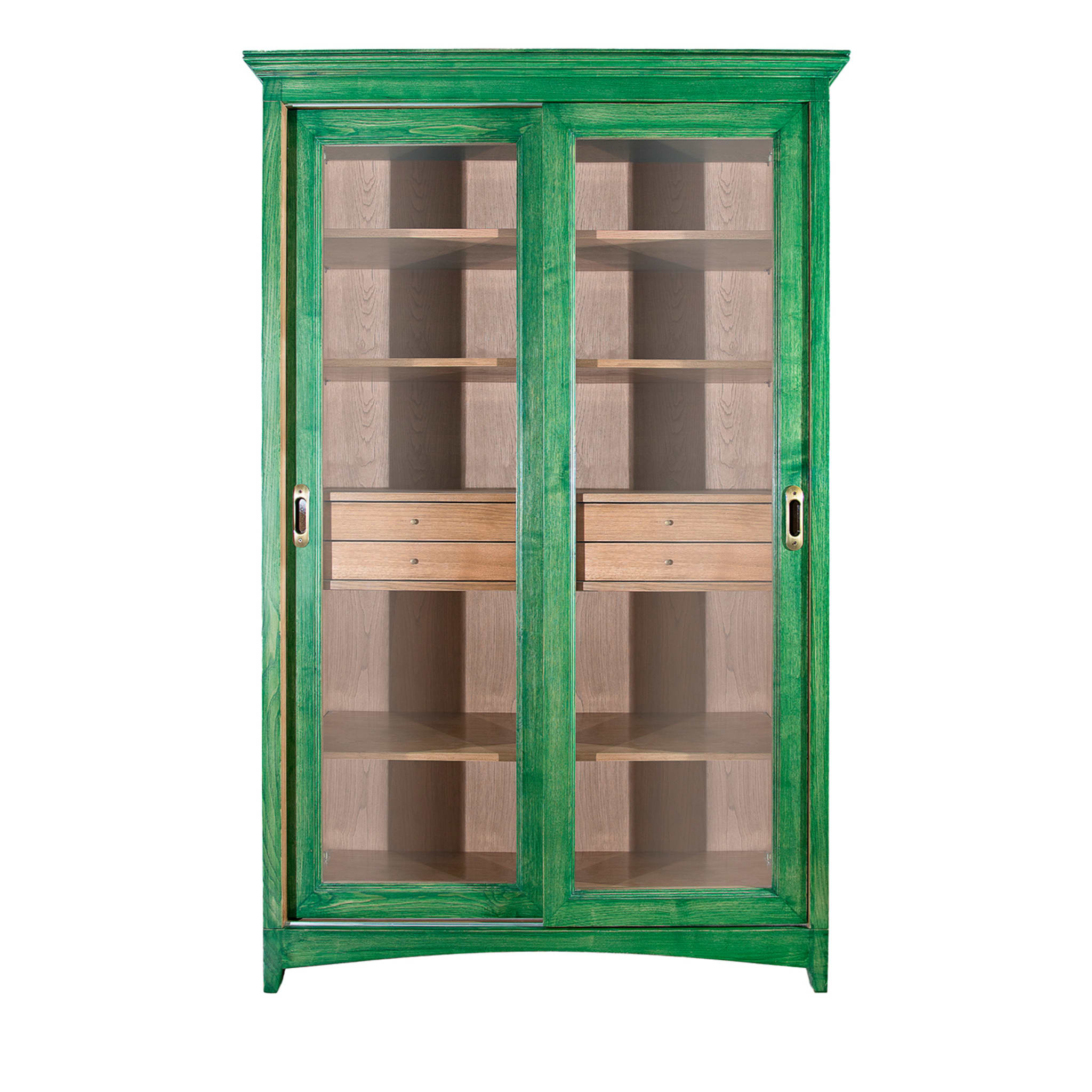Green Sliding Doors Bookshelf #1 - Main view