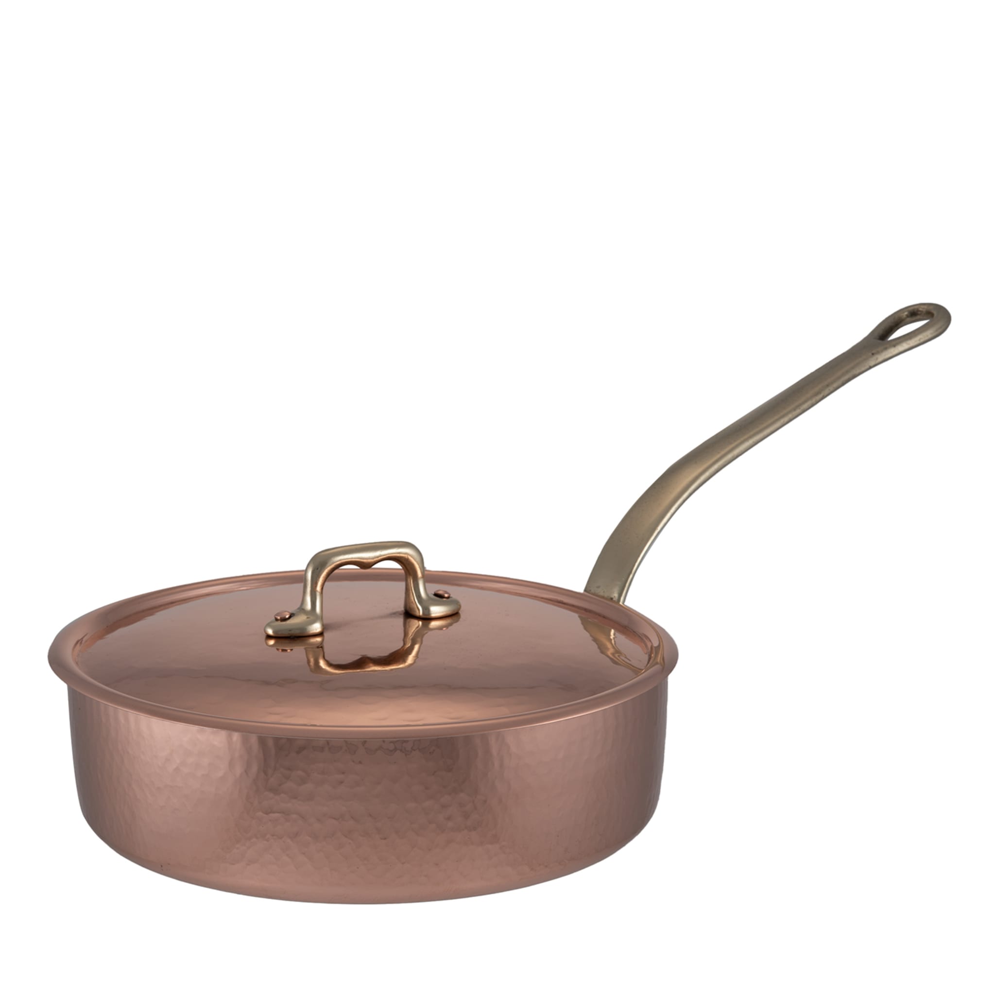 Copper Saucepan Dish with Lid - Main view