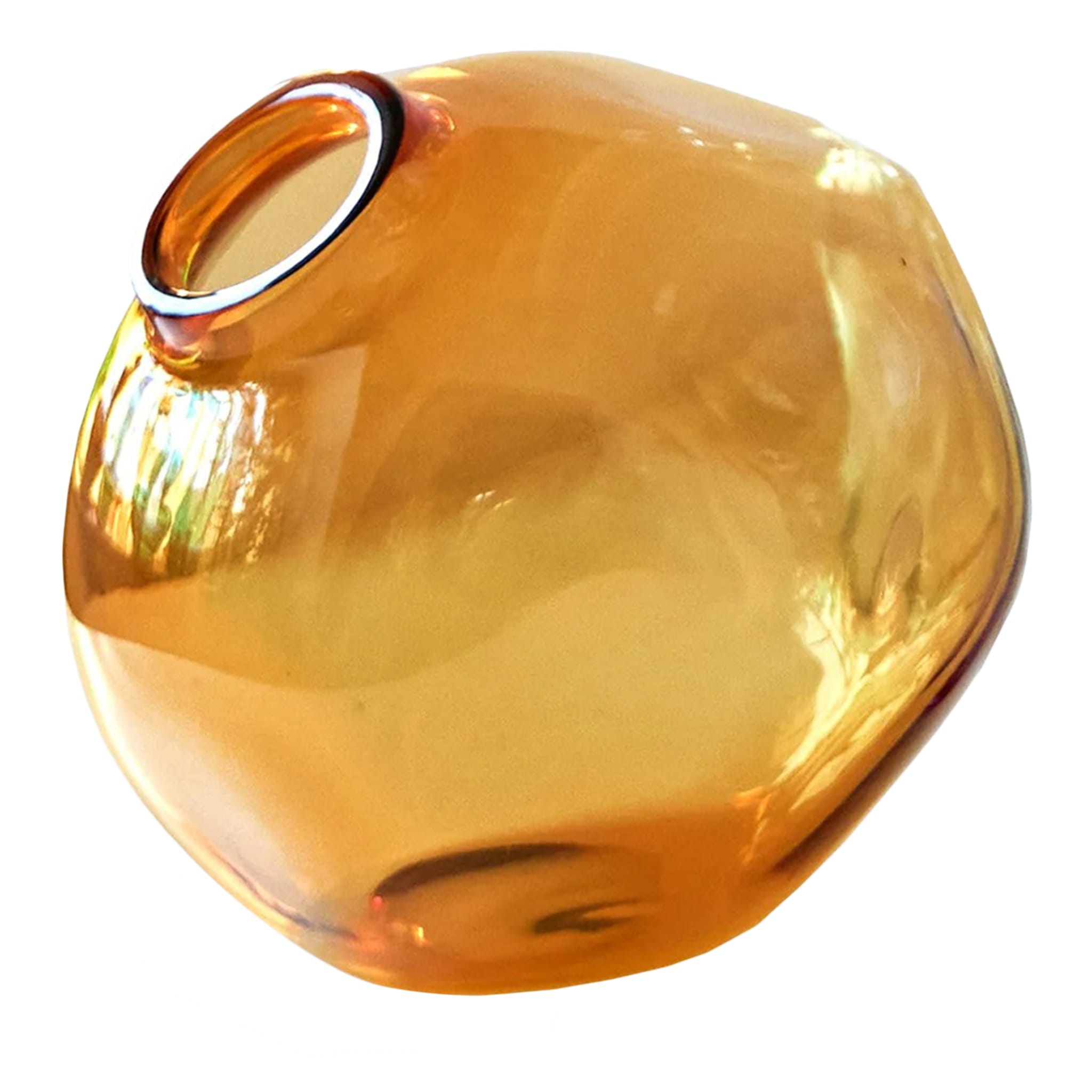 Vase en cristal orange Nuvola  - Vue principale
