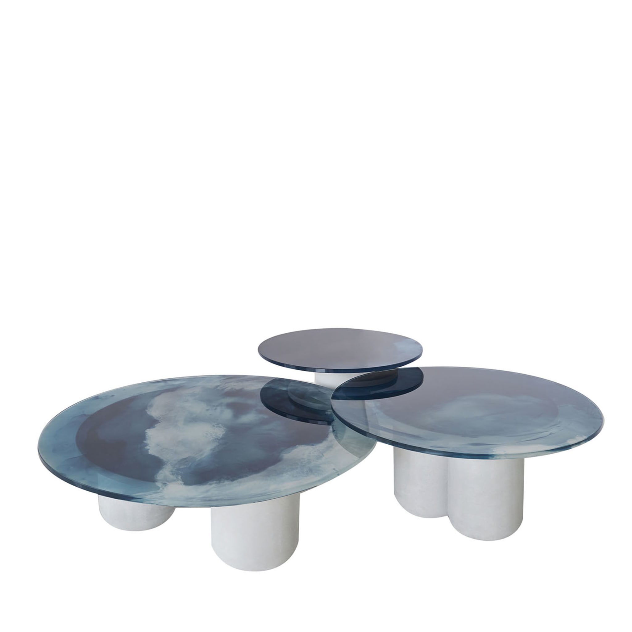 Trompe-L'Oeil Mashroom Set of 3 Coffee Tables - Main view