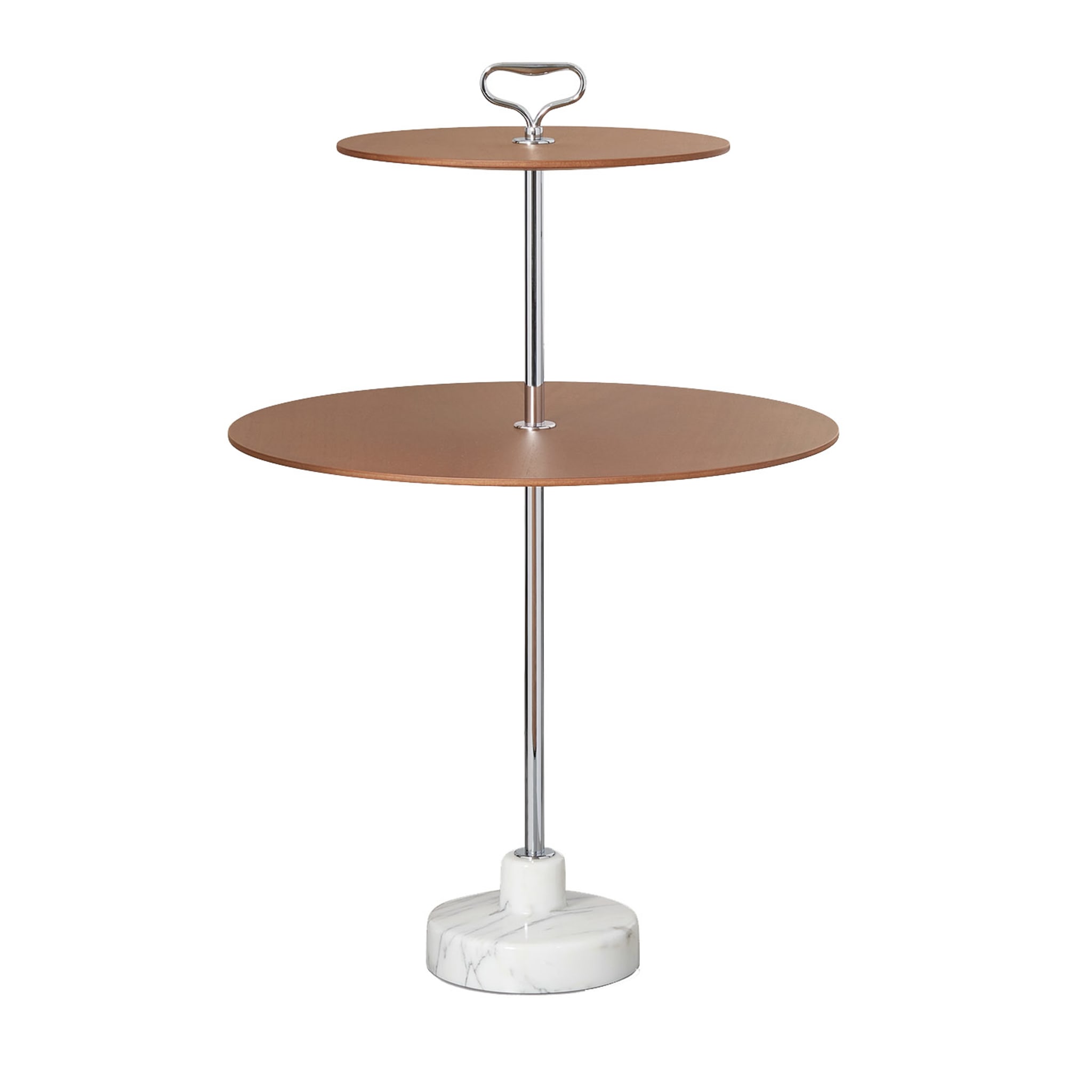 Stand Double Brown Side Table by Ignazio Gardella - Main view
