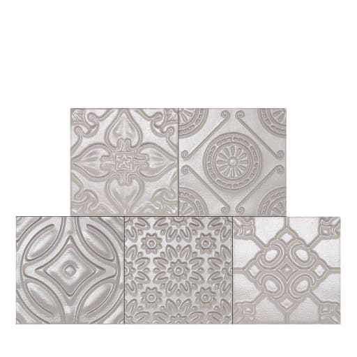 Mix Pergamena Beige Set of 24 Square Tiles Cerasarda | Artemest