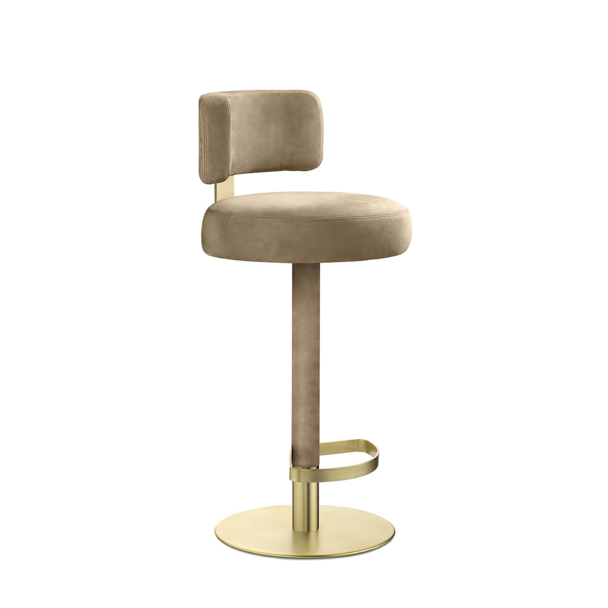 Alfred fixed Gold Bar Stool - Alternative view 3