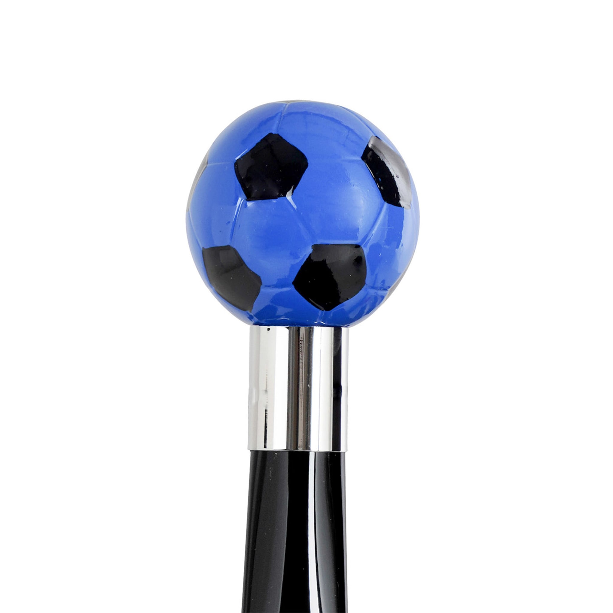 Calcio Small Black & Blue Decorated Shoehorn - Alternative view 1